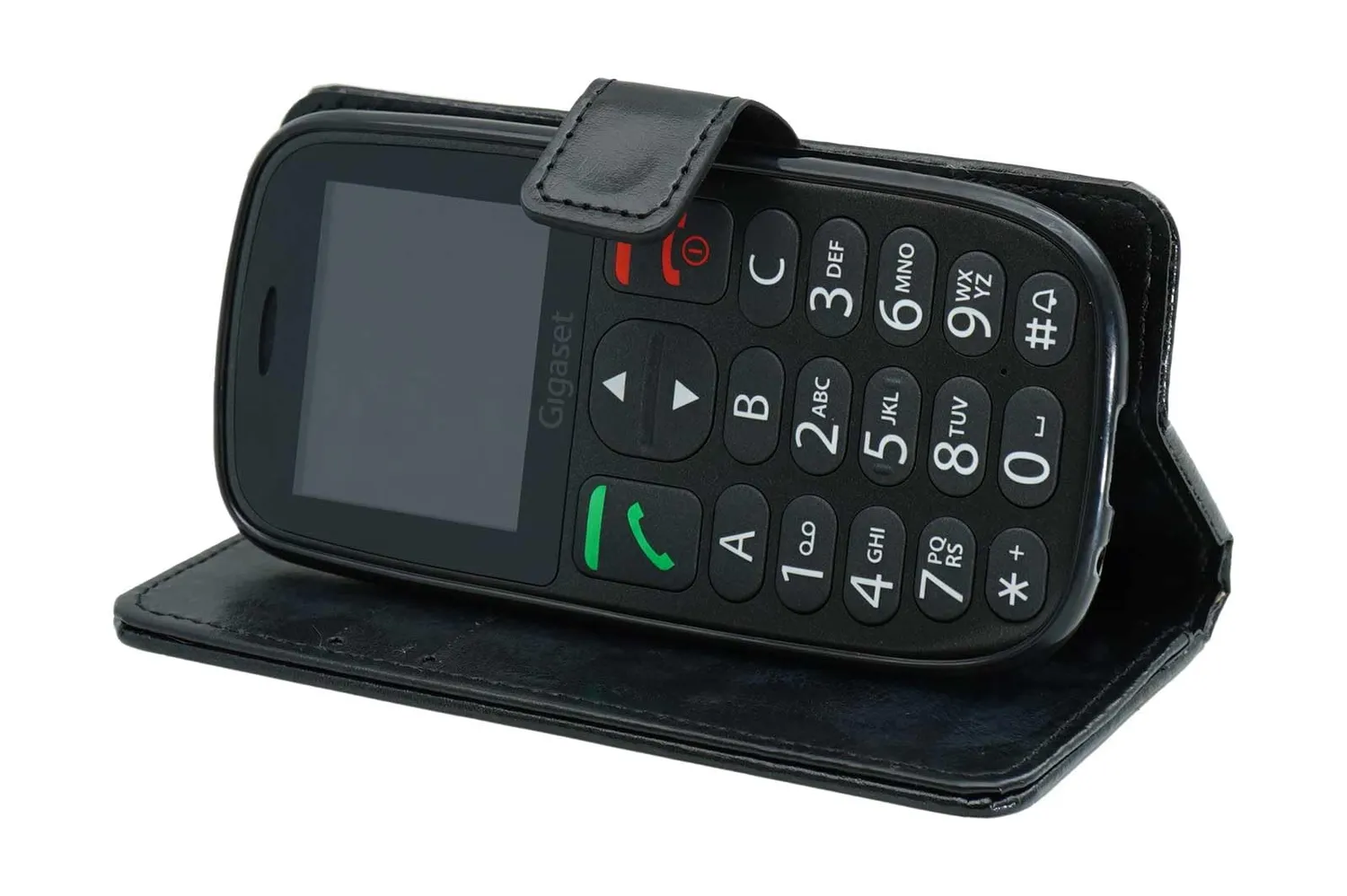 caseroxx Bookstyle Gigaset GL395 custodia nero portafoglio