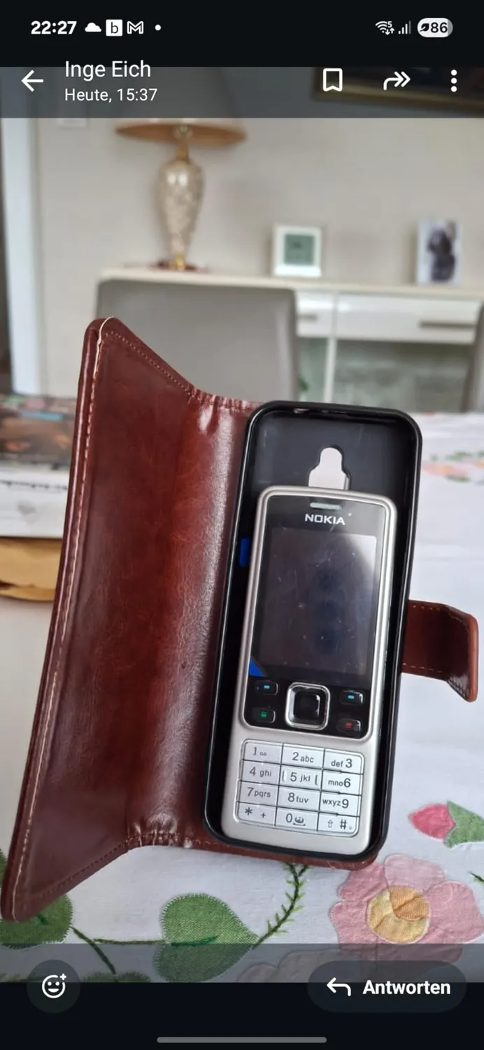 caseroxx Bookstyle Nokia 6300 4G portafoglio marrone