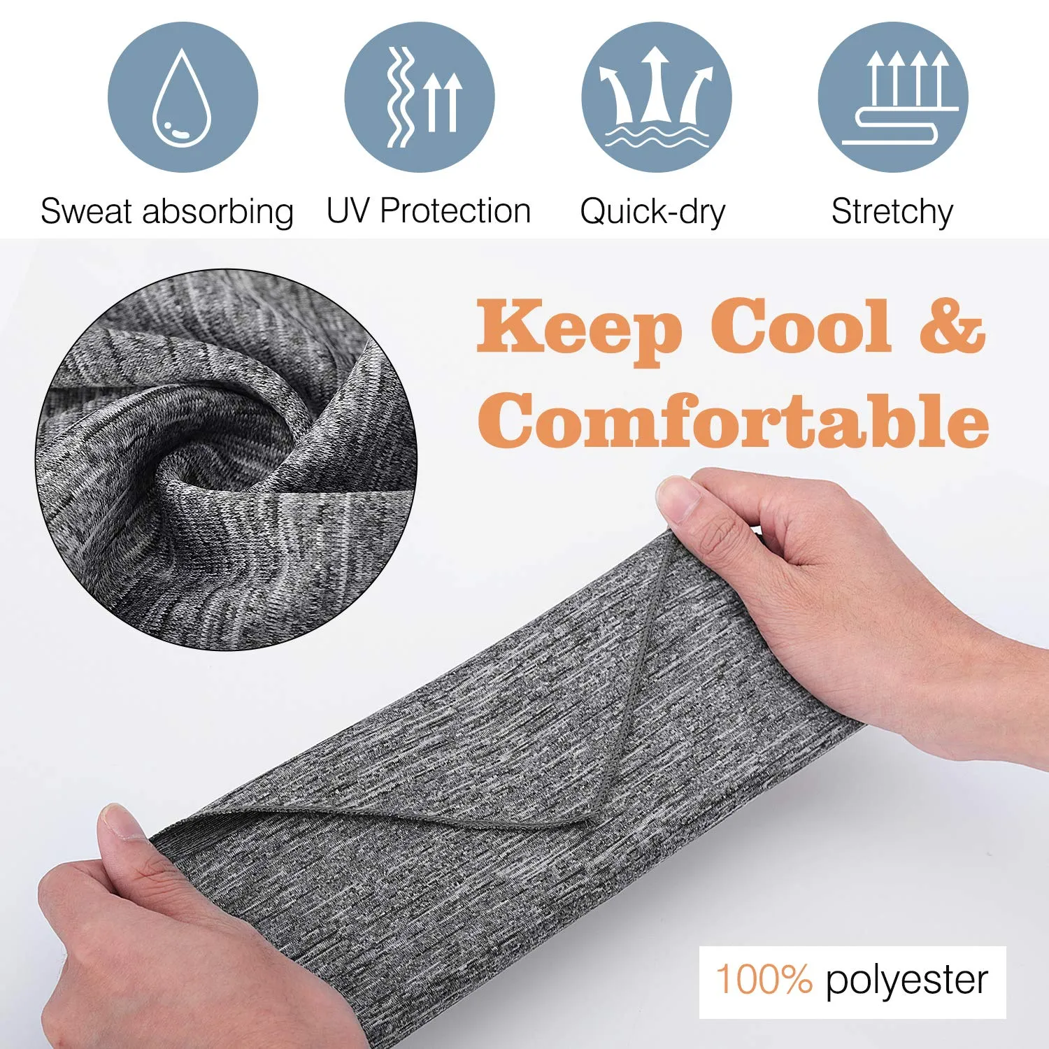 MoKo Bandana Copriviso Microfibra 3 Pz Reggiorecchie Sole