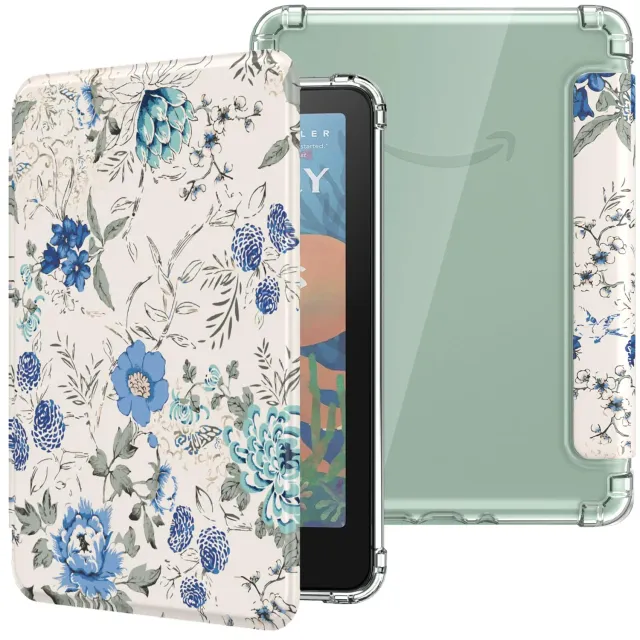 MoKo Cover Kindle Paperwhite Colorsoft 2024 bianco blu