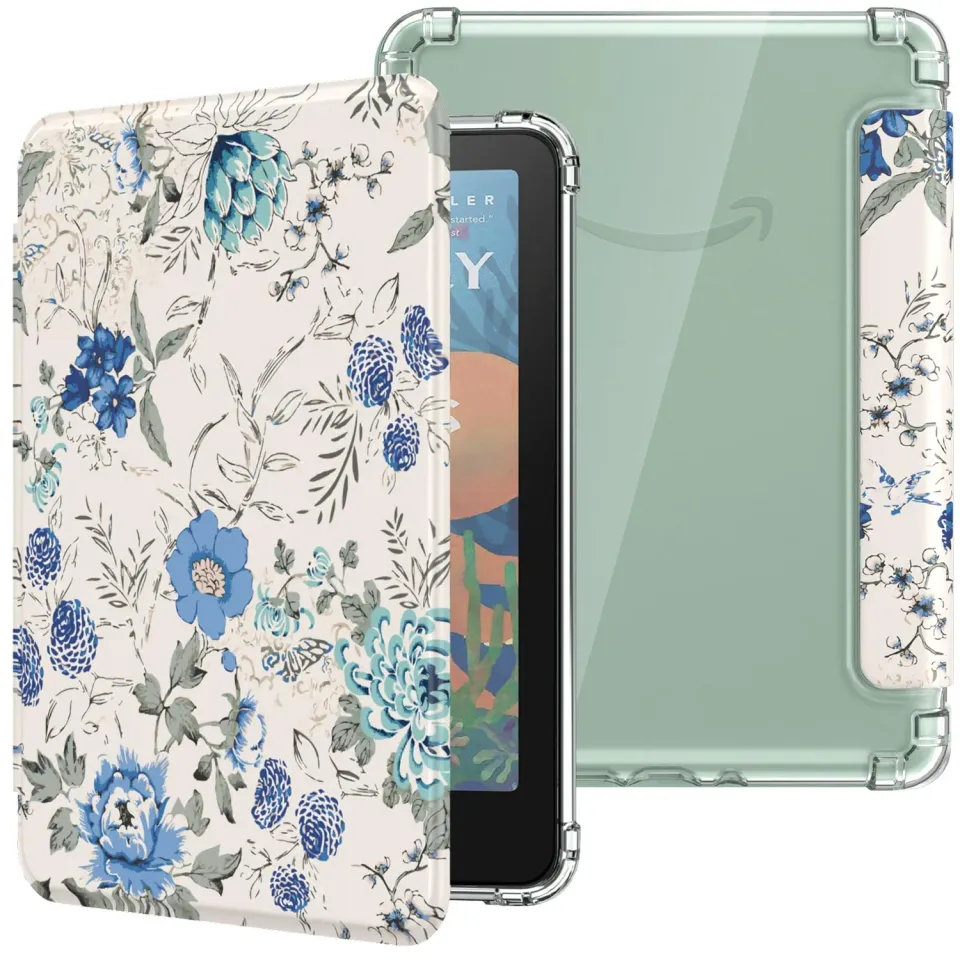 MoKo Cover Kindle Paperwhite Colorsoft 2024 bianco blu