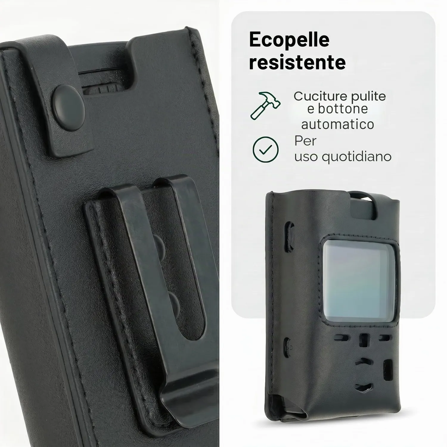 caseroxx Motorola Advisor TPG2200 custodia pelle clip cintura