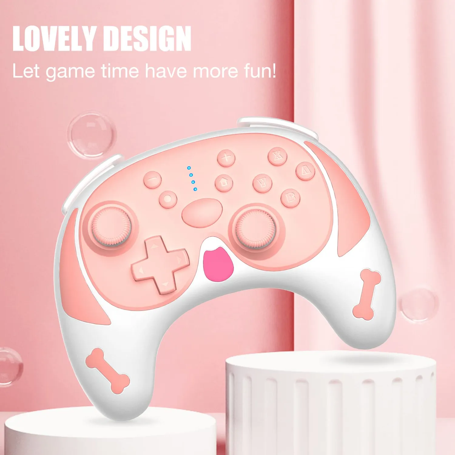 MoKo Switch Controller Wireless Rosa Bluetooth 600mAh