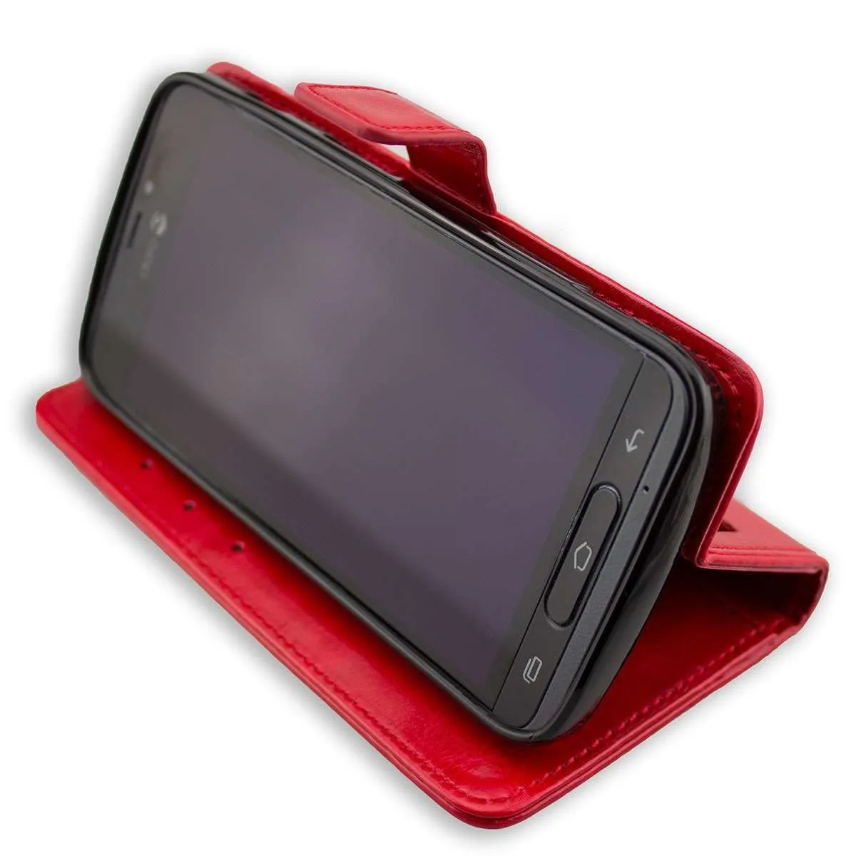 caseroxx Bookstyle custodia portafoglio Doro 8040 rossa antiurto