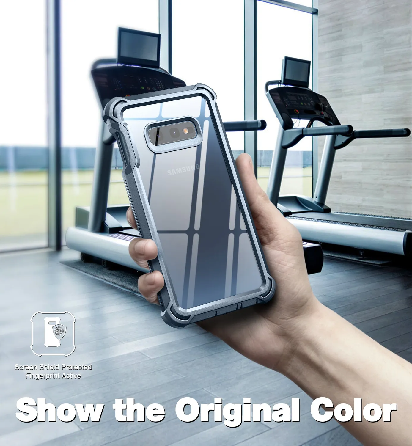 Dexnor Galaxy S10E cover blu con pellicola integrata