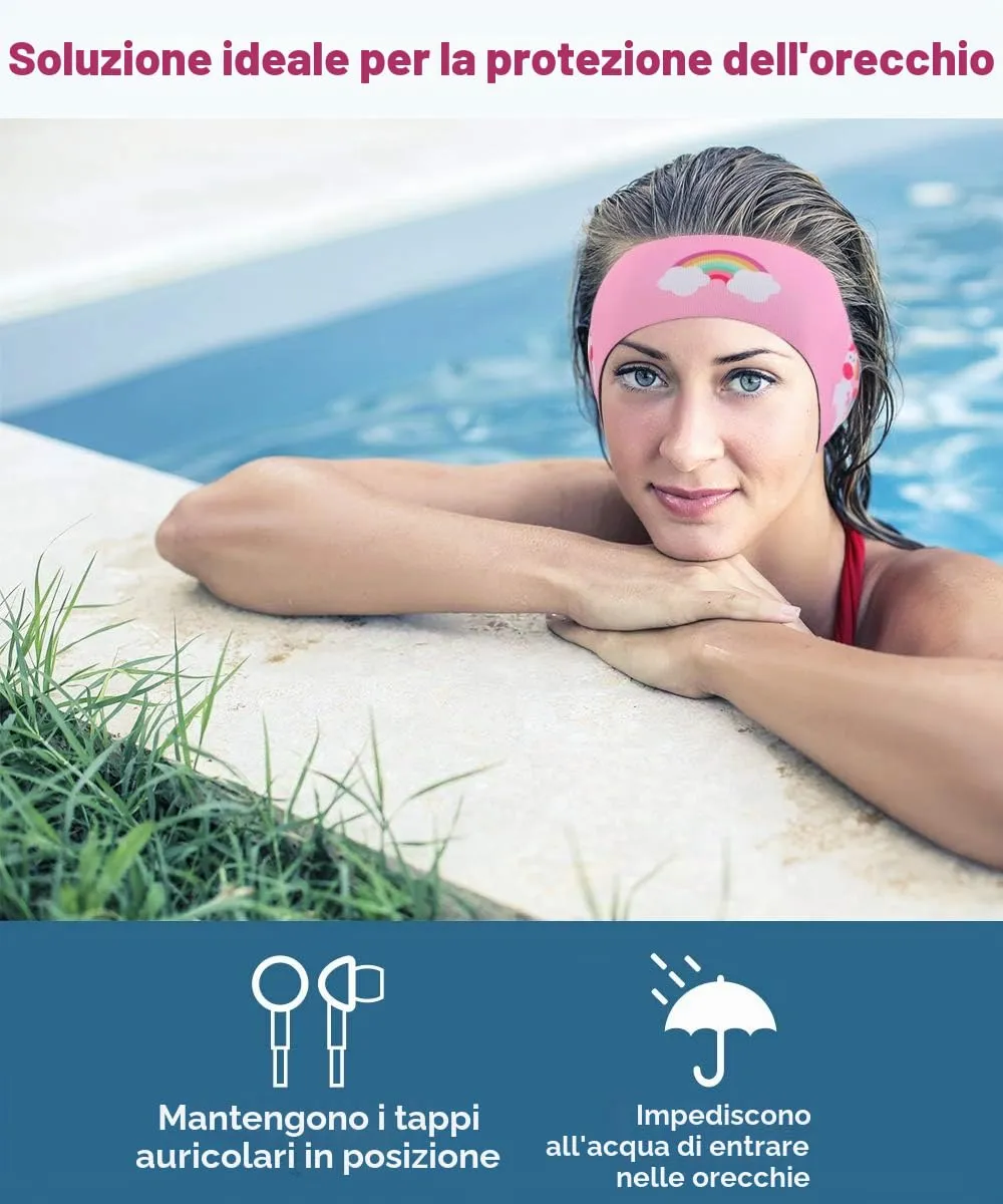 MoKo Fascia Nuoto Neoprene Protezione Orecchie