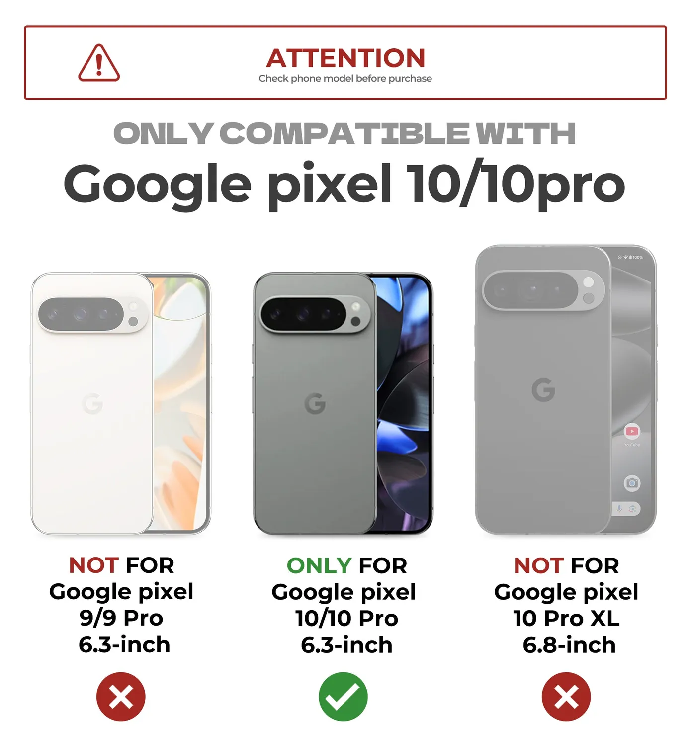 Dexnor Pixel 10 Pro cover nero copri-fotocamera integrale