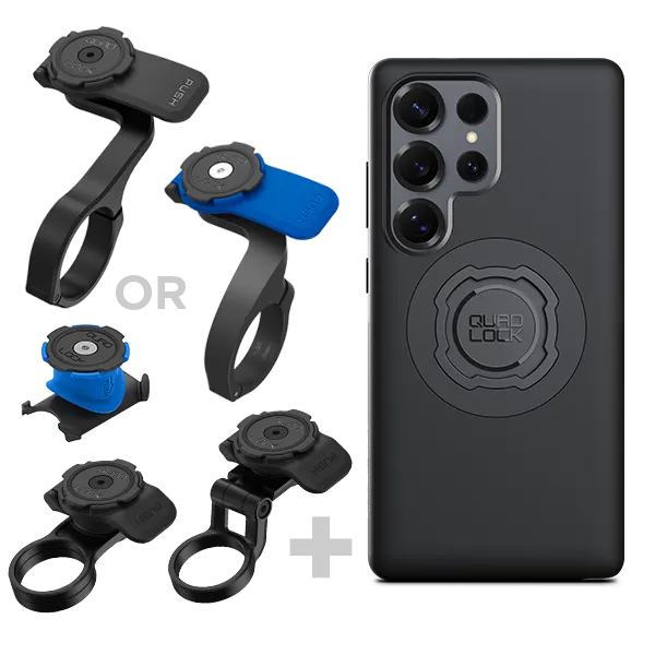 Quad Lock Bici Kit supporto Galaxy + custodia protettiva urti