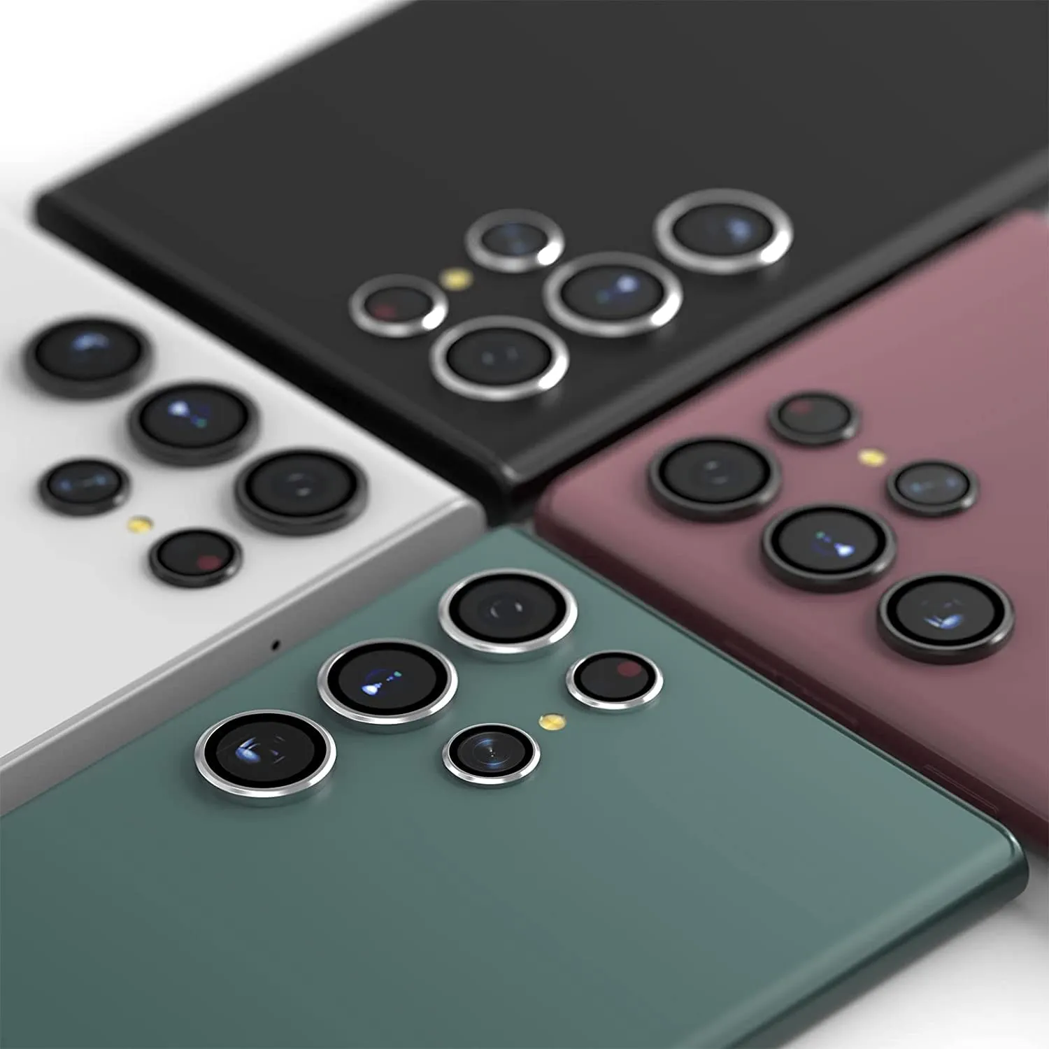 CloudValley Galaxy S22 Ultra vetro fotocamera nero 5pz