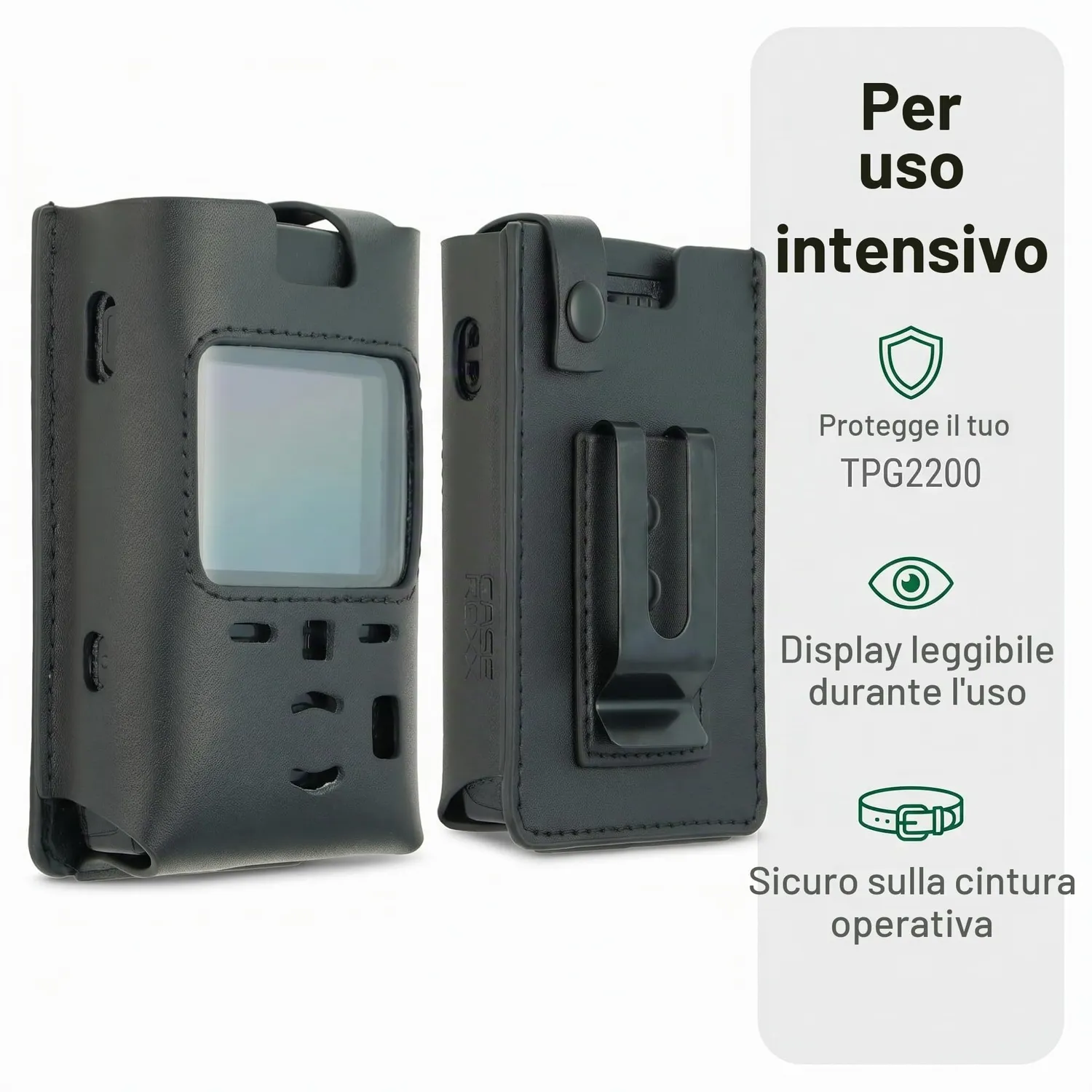 caseroxx Motorola Advisor TPG2200 custodia pelle clip cintura