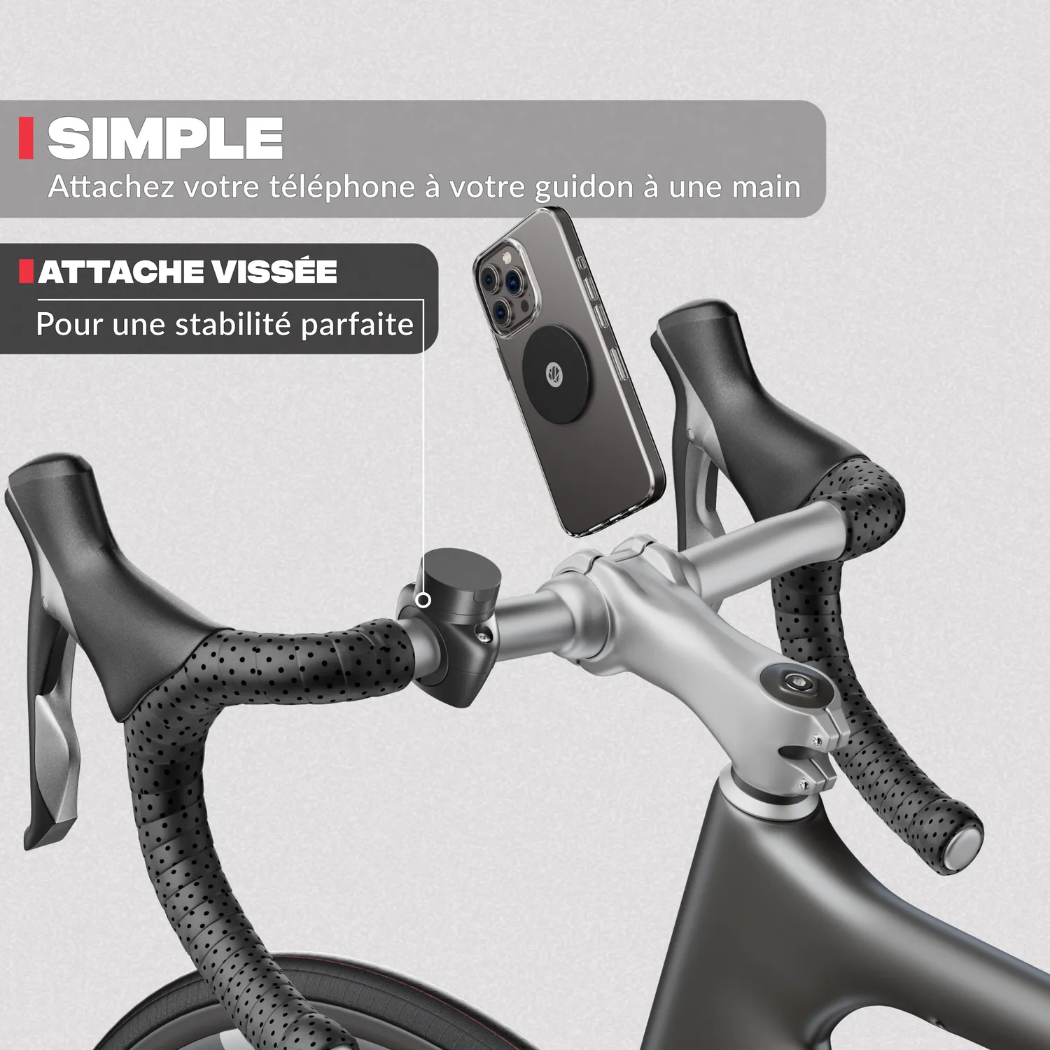 Shapeheart Pro supporto telefono bici magnetico con custodia