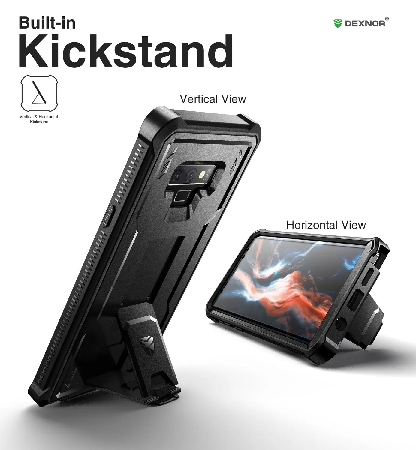Dexnor Galaxy Note 9 cover corazzata con kickstand