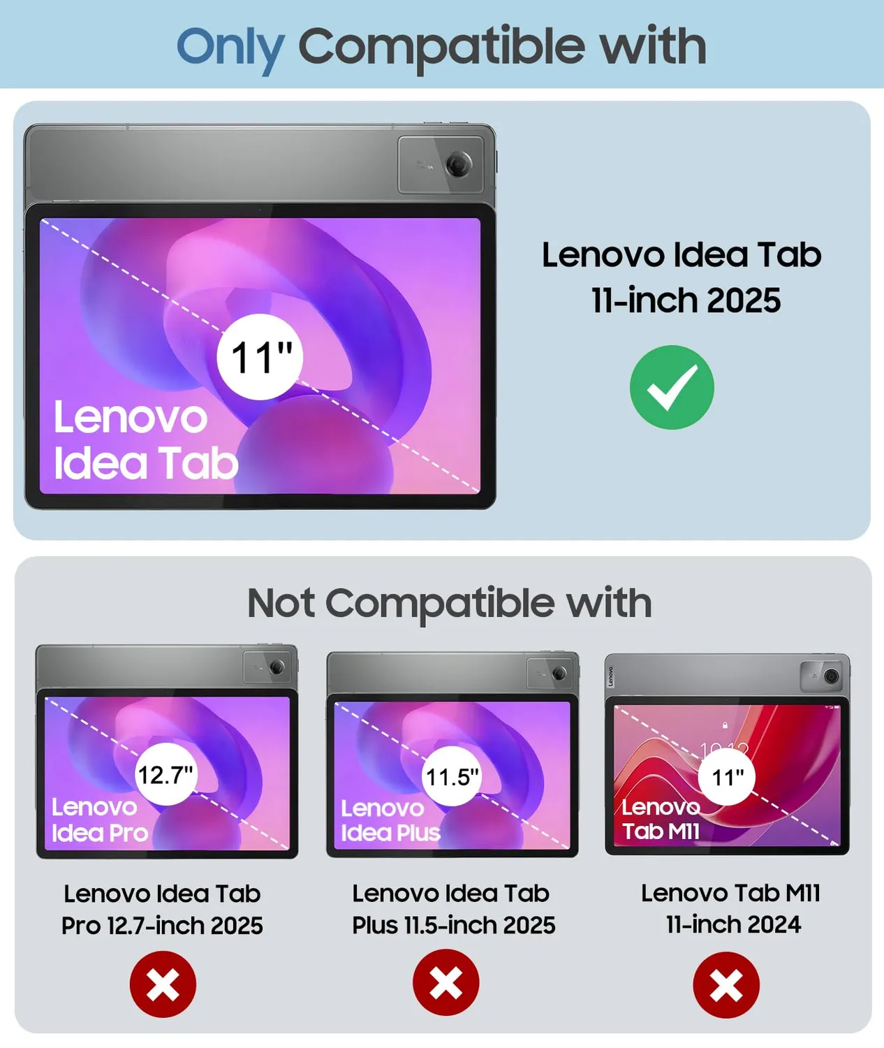 MoKo Idea Tab 11 2025 Custodia Tablet Blu Marino Porta Penna