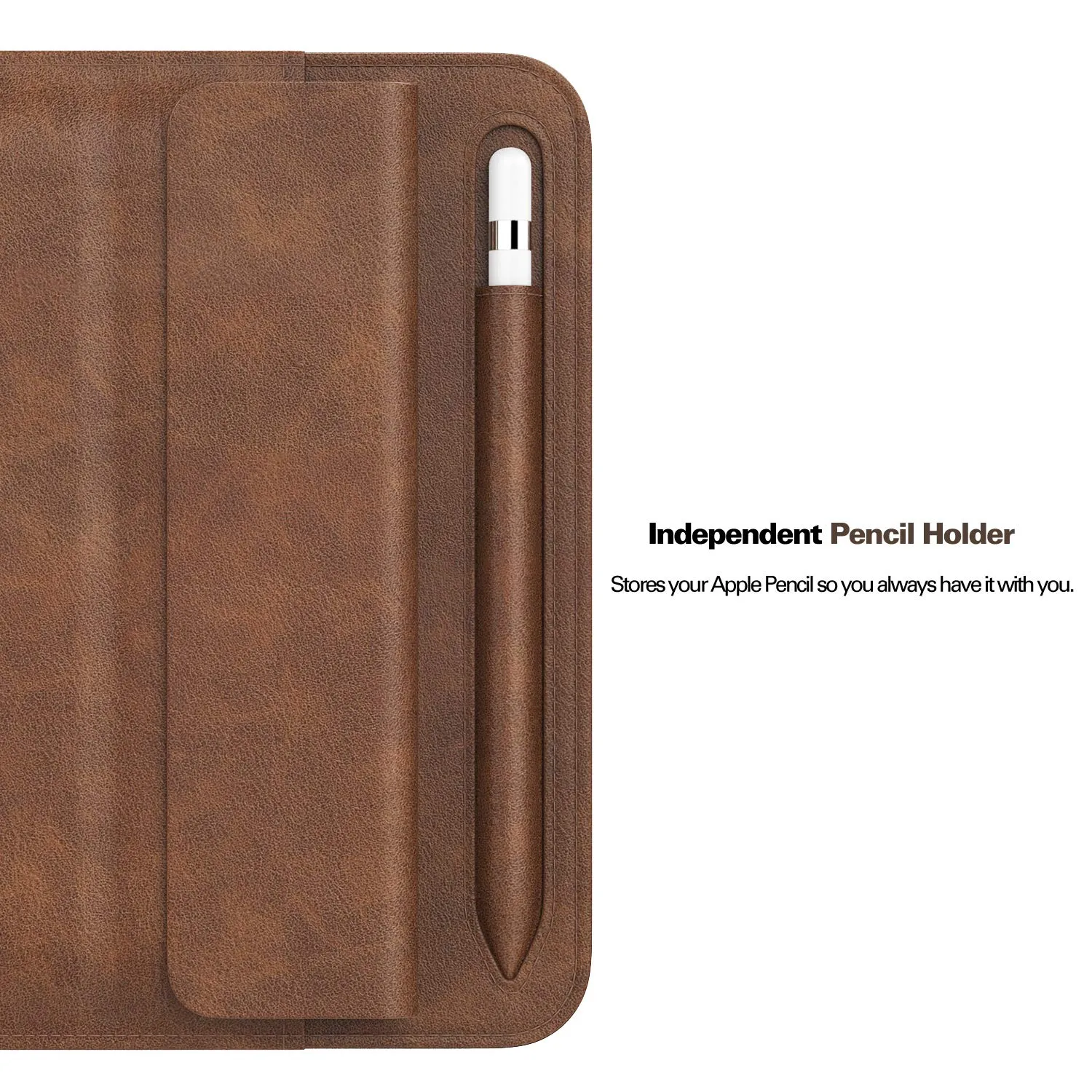 MoKo iPad Pro 12.9 2018 custodia pelle marrone stylus