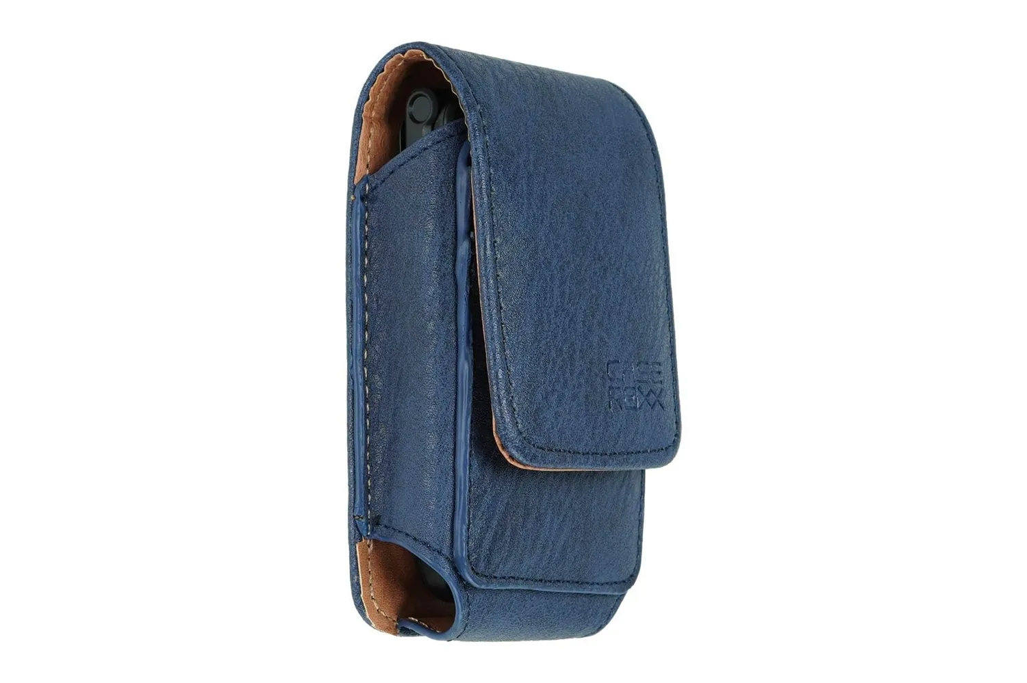 caseroxx Tasca SPC Titan Azzurra in Pelle con Passante Cintura