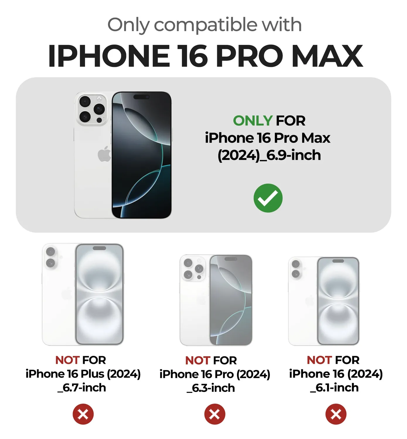 Dexnor iPhone 16 Pro Max cover batteria nera