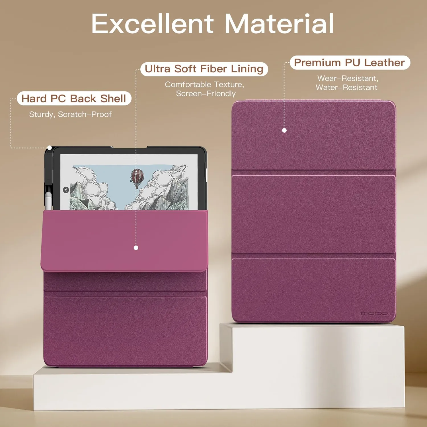 MoKo Kindle Scribe 11 pollici custodia Fico con supporto
