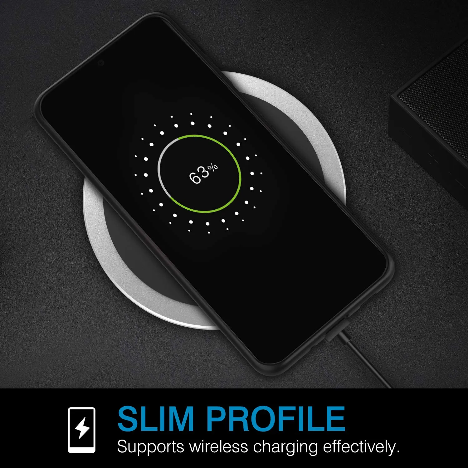 MoKo Custodia Silicone Samsung Galaxy S20 6.2" Nero Antiscivolo