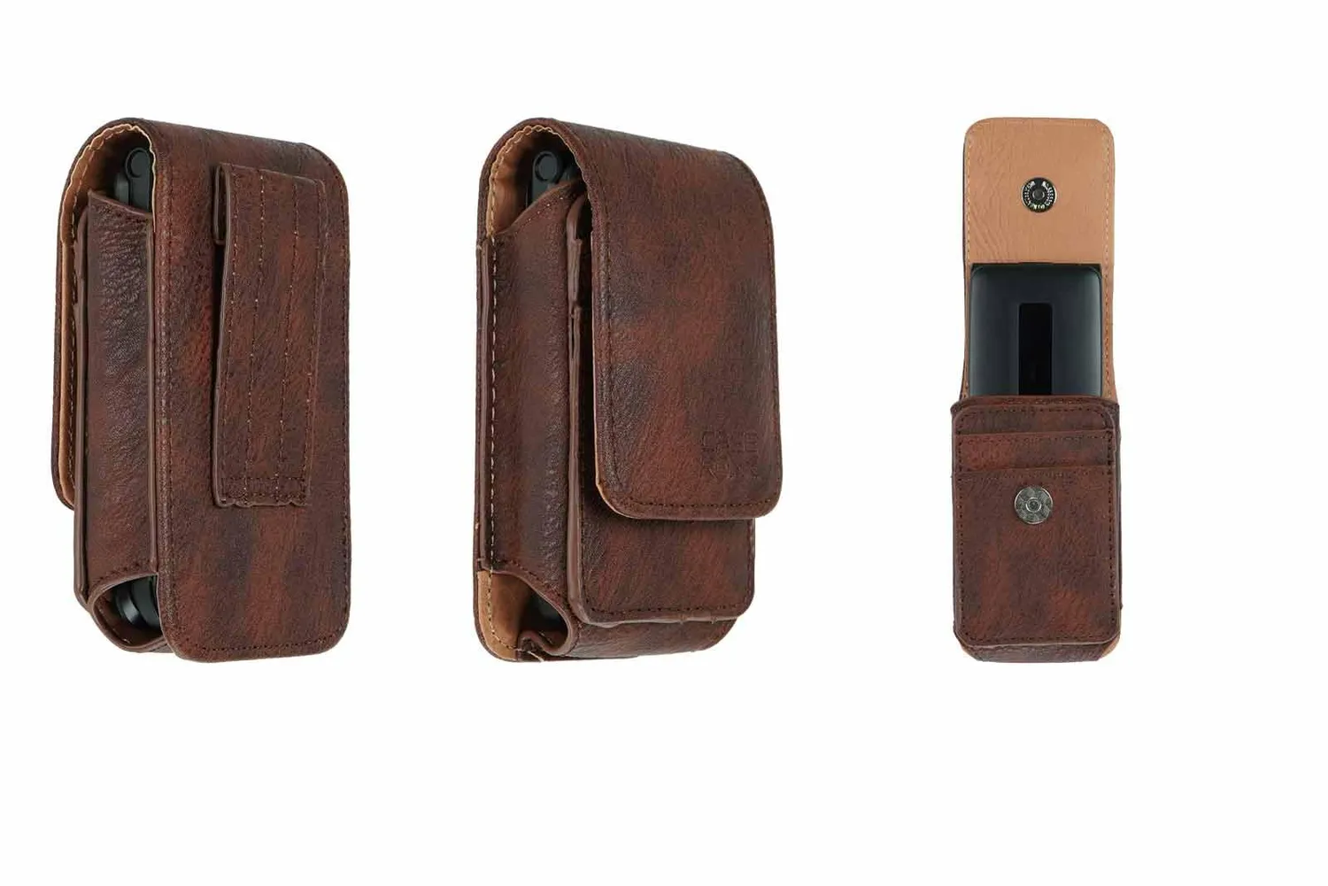 caseroxx Tasca SPC Titan Azzurra in Pelle con Passante Cintura