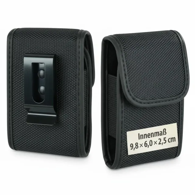 caseroxx cercapersone borsa nylon nera compatta