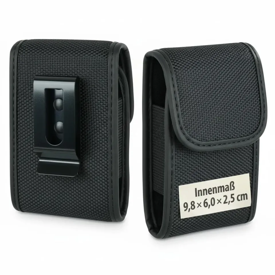 caseroxx cercapersone borsa nylon nera compatta