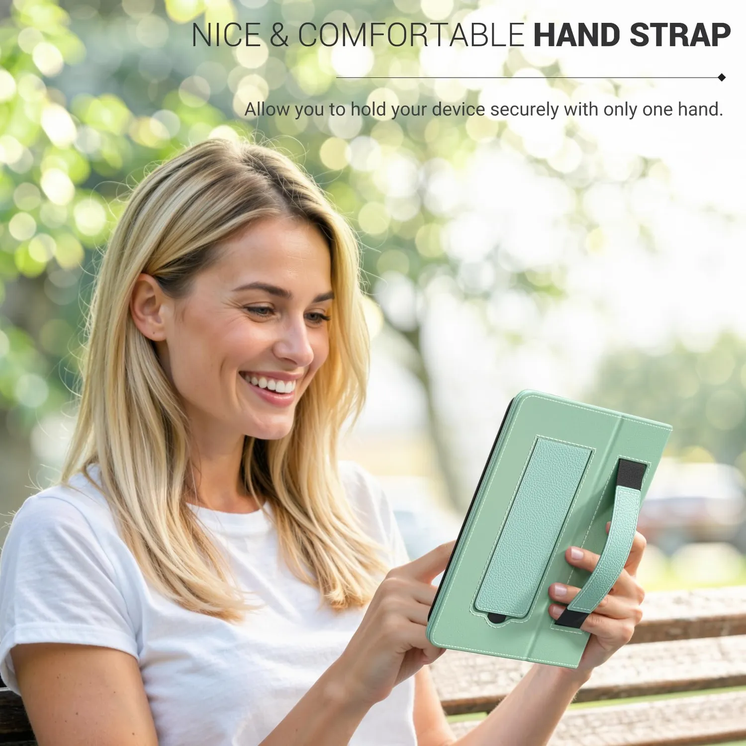 MoKo Kindle 6 pollici custodia verde tequila litchi stand