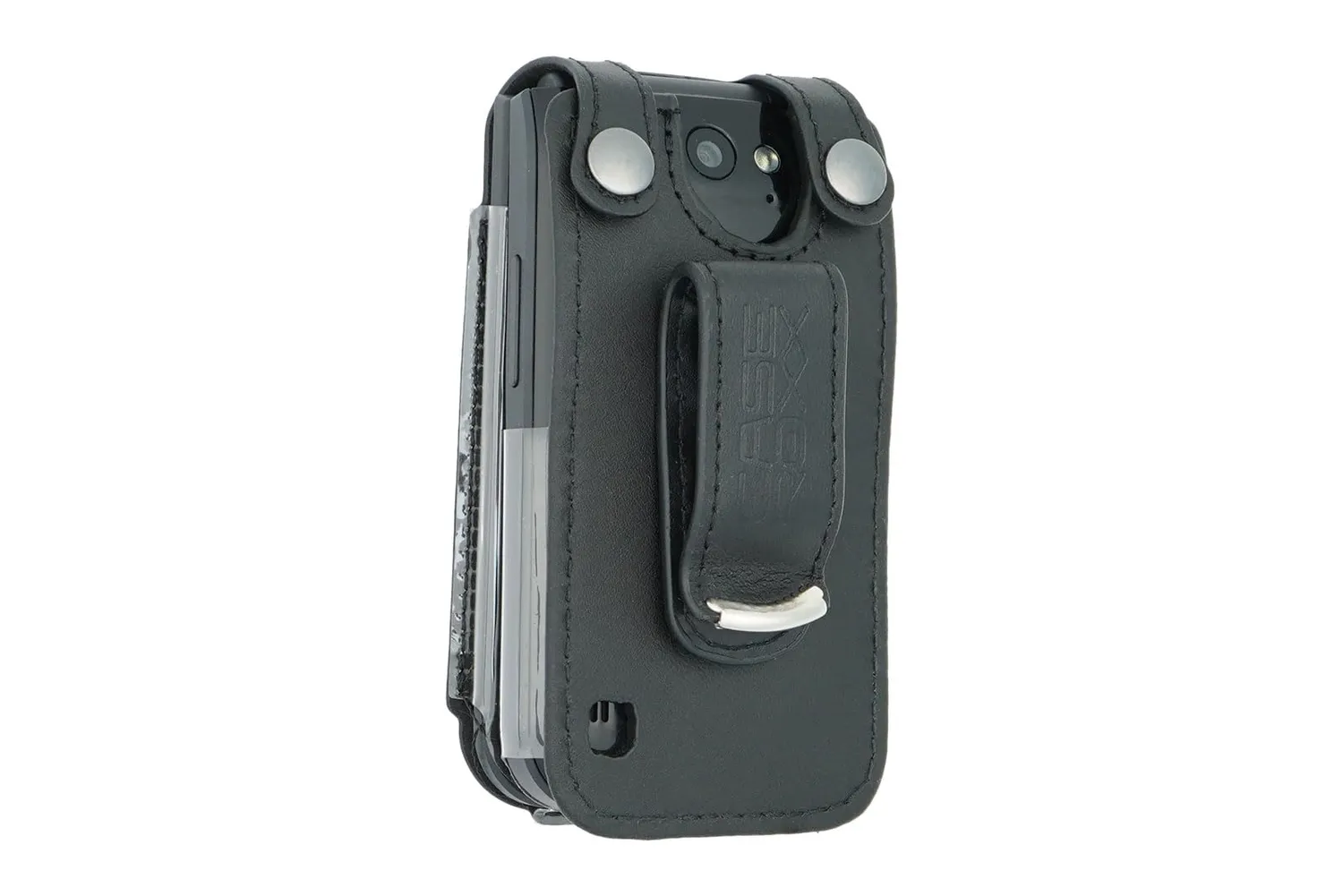 caseroxx Nokia 2720 Flip custodia cintura pelle vera nera