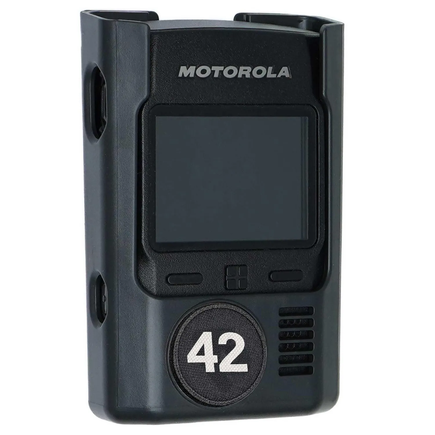 caseroxx Tetra-Pager TPG2200 custodia Motorola Advisor nero clip