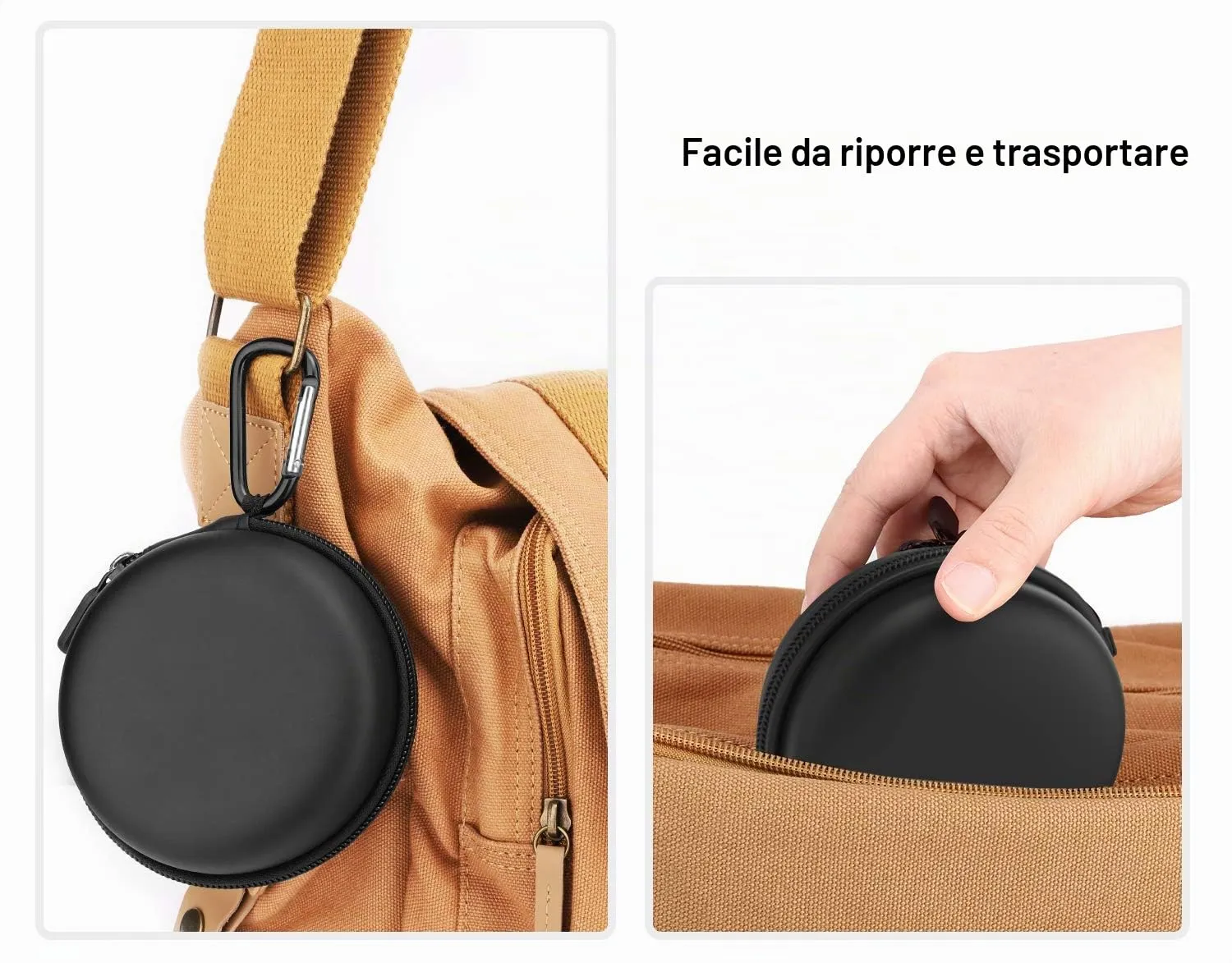 MoKo Custodia Viaggio Apple Watch AirPods Nera Organizer
