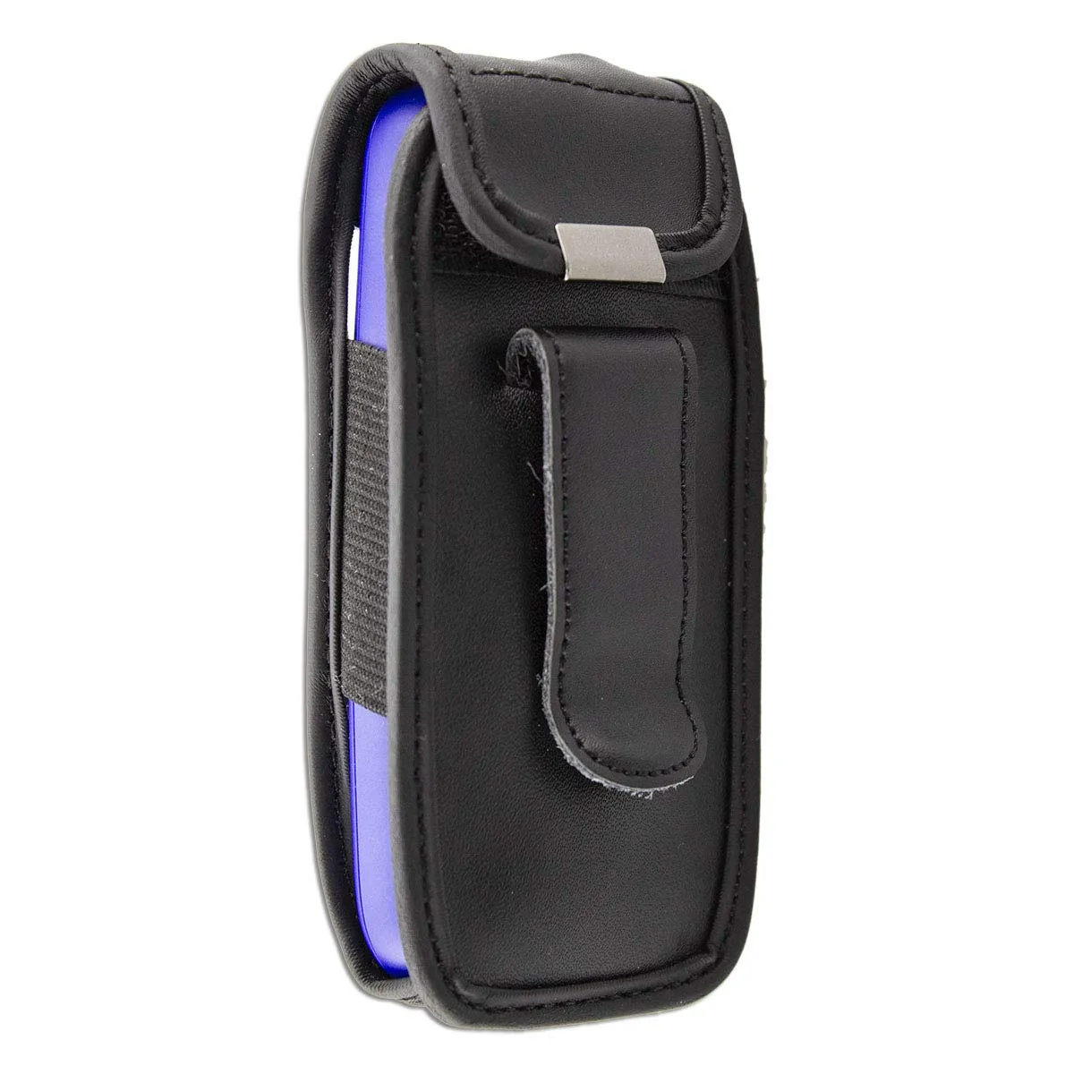 caseroxx Nokia 105 2019 custodia cintura nera vera pelle