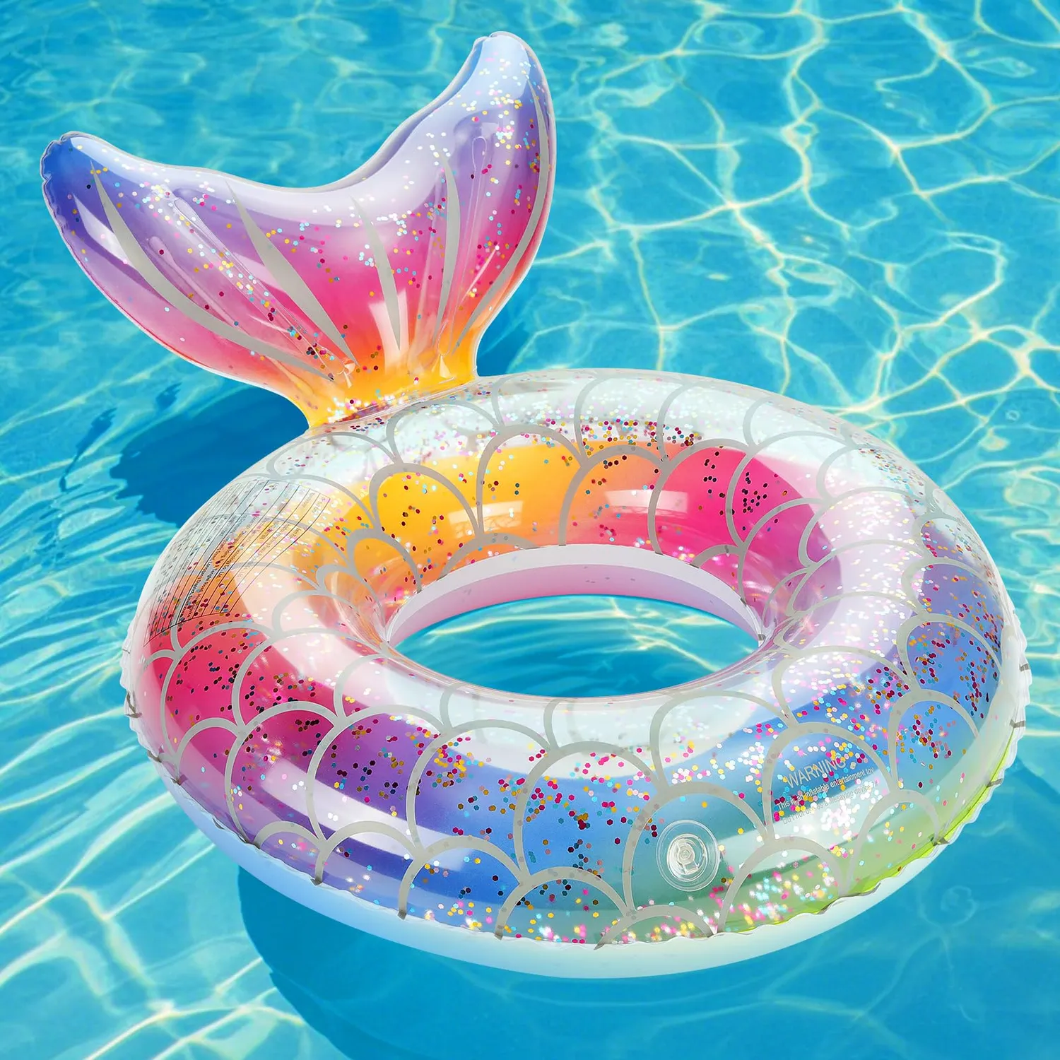 MoKo Sirena ciambella nuoto S 58cm argento gonfiabile