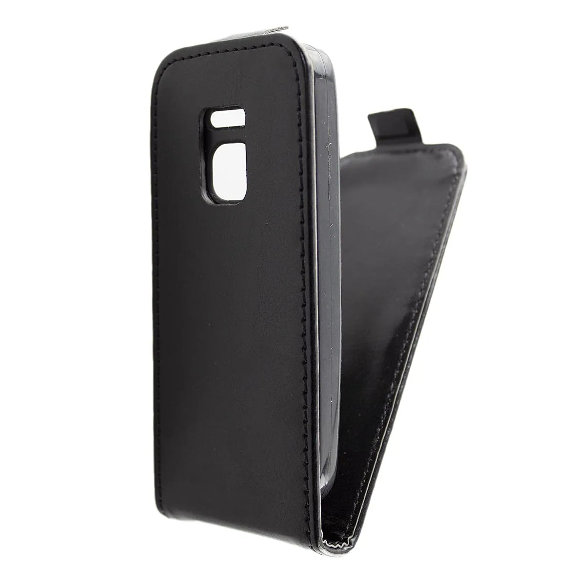 caseroxx Flip Cover Nokia 225 4G custodia libro nero magnetica