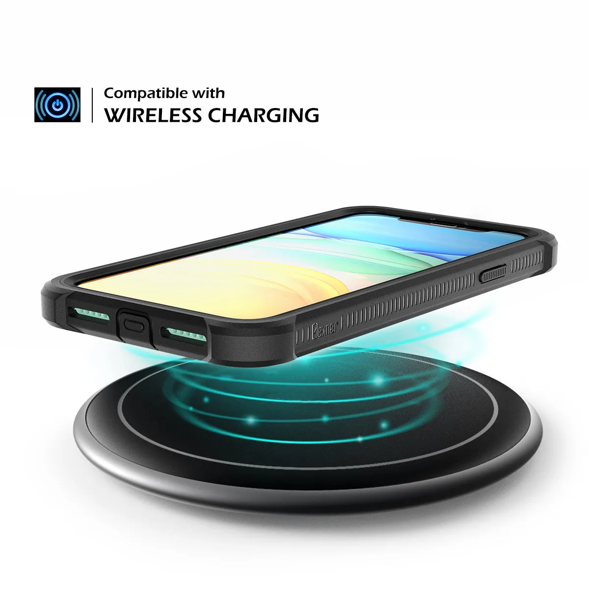 Dexnor cover iPhone 11 nera con pellicola integrata antishock