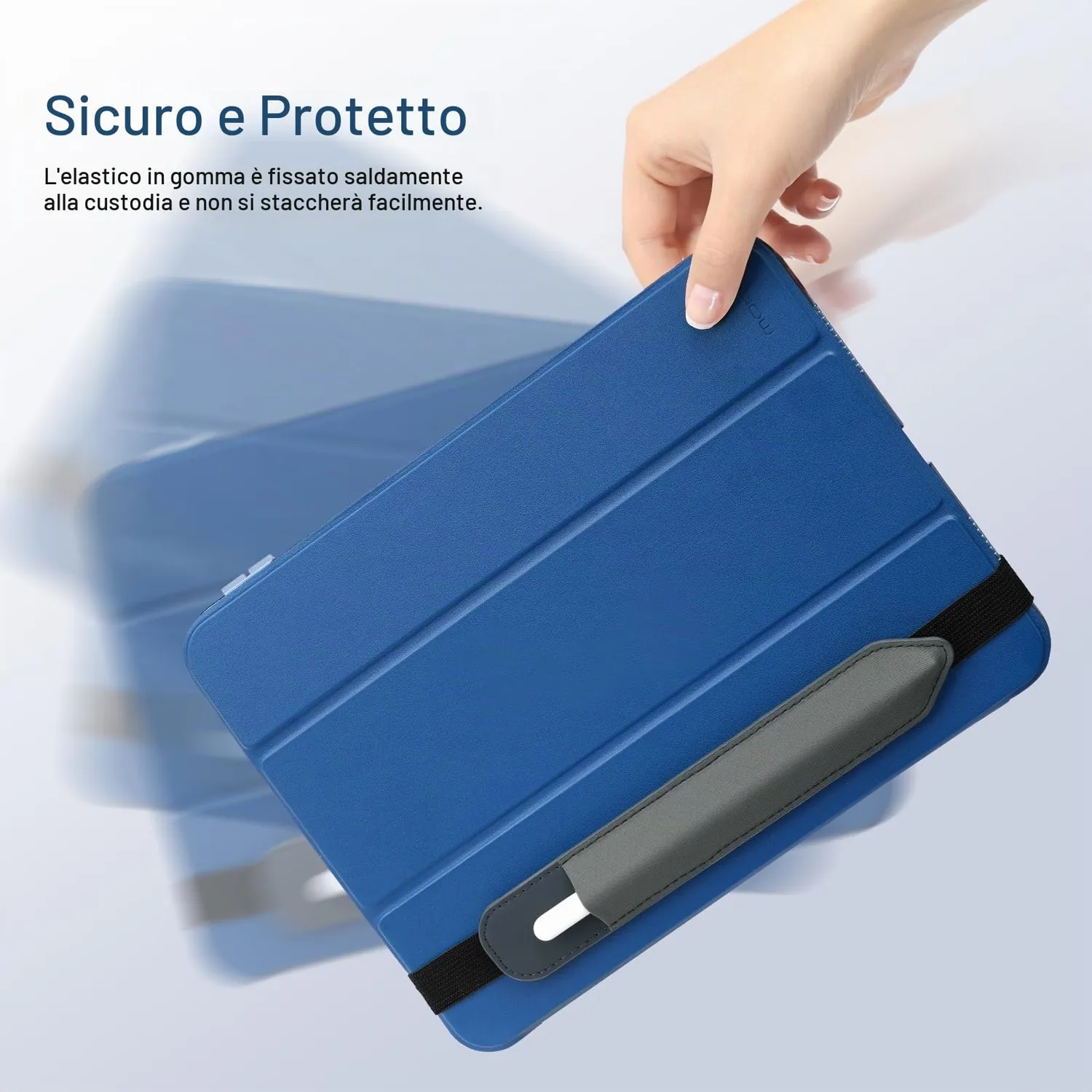 MoKo Apple Pencil custodia porta penna grigio scuro