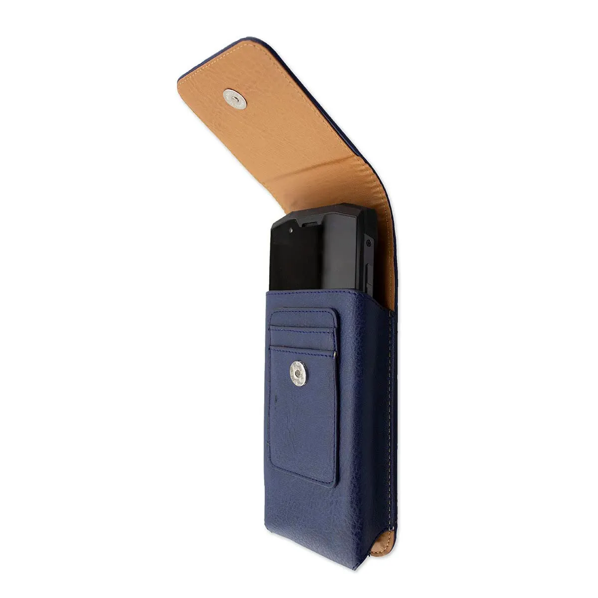 caseroxx Oukitel WP27 fondina cintura blu ecopelle girevole