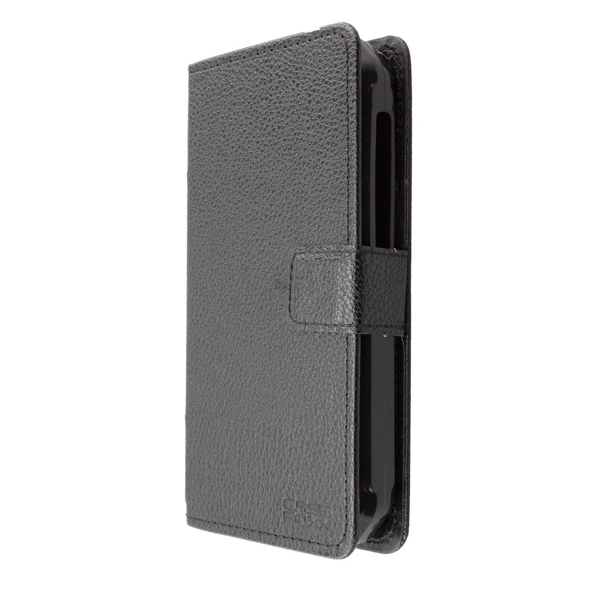 caseroxx Bookstyle Cover Cat S41 Custodia Nera Portacarte