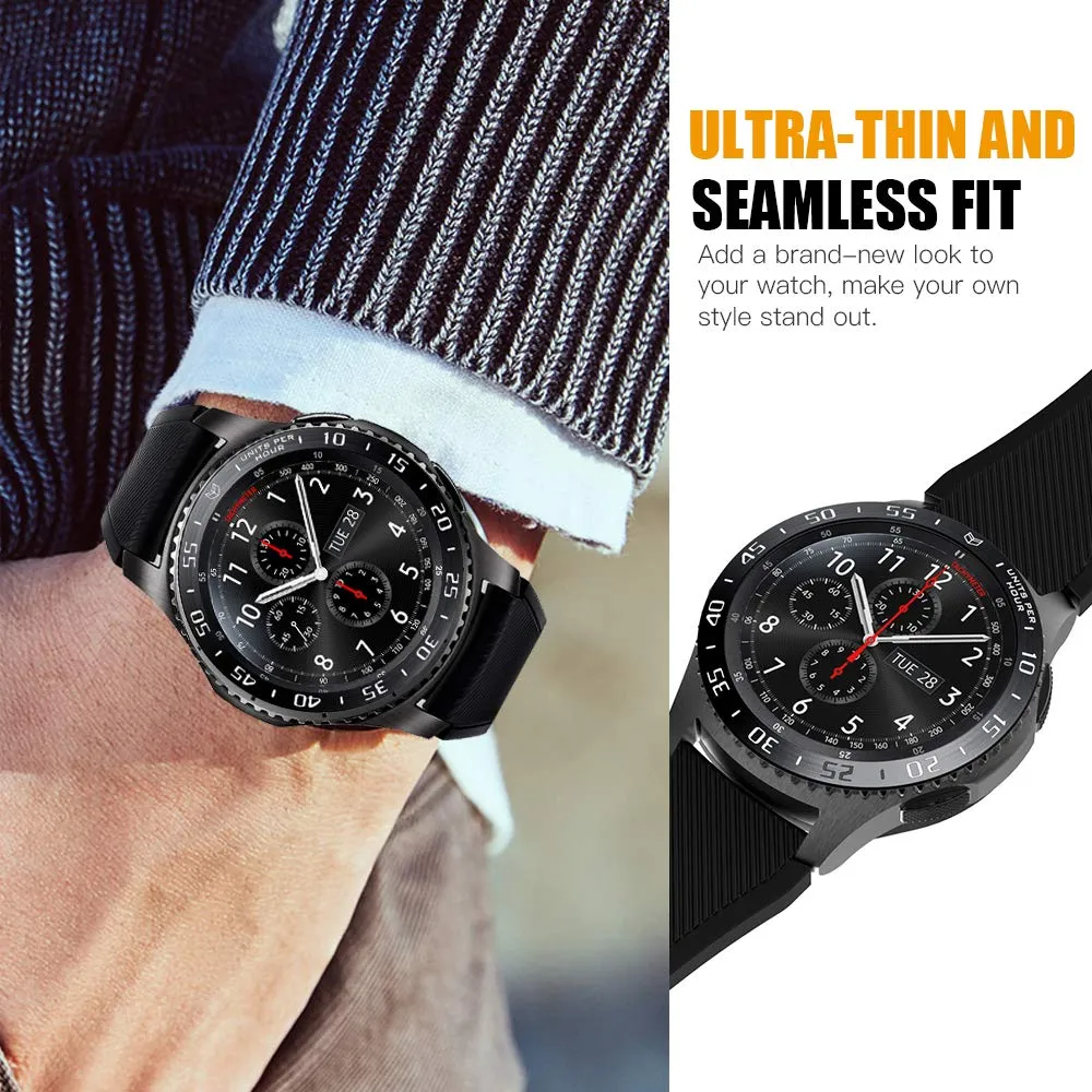 MoKo anello lunetta Galaxy Watch 46mm nero acciaio