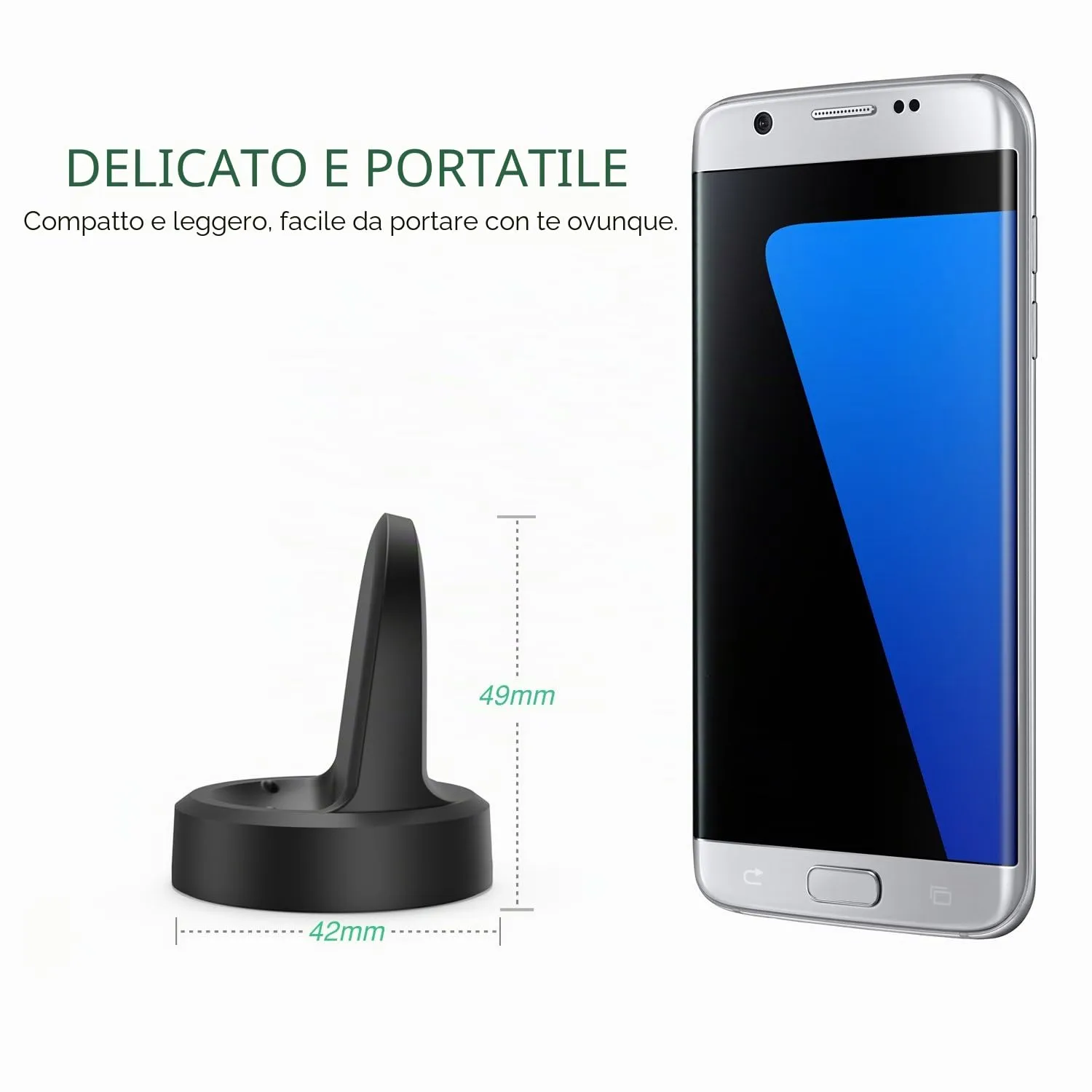 MoKo Samsung Gear S3 base ricarica wireless Qi nera