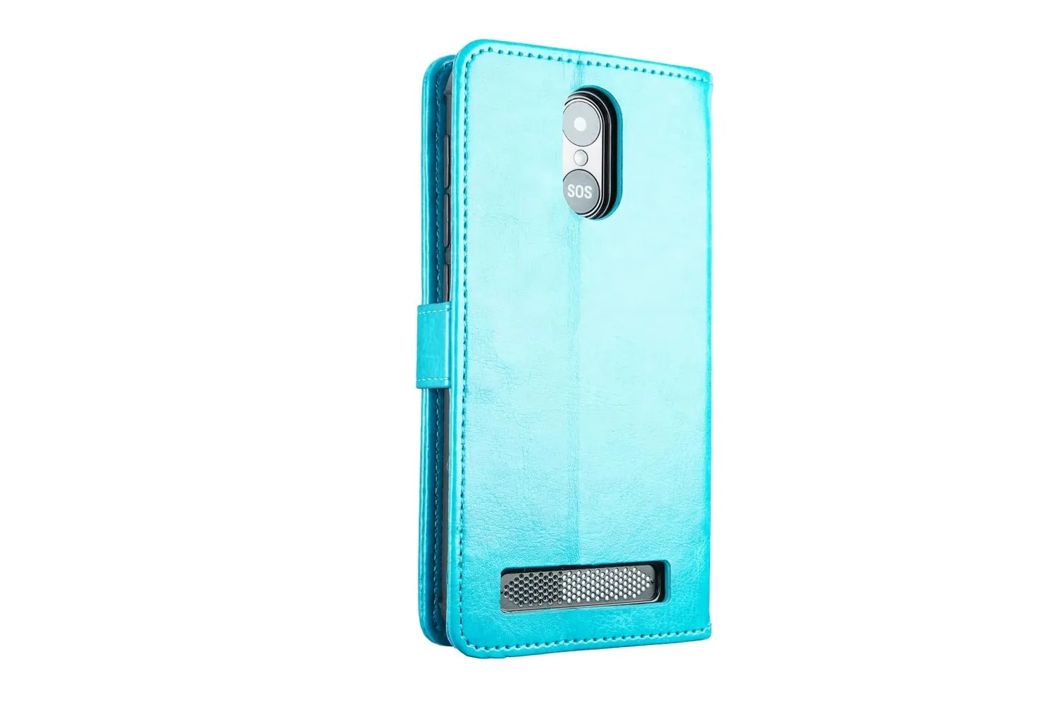 caseroxx SPC Zeus 4G cover libro azzurro chiaro carte