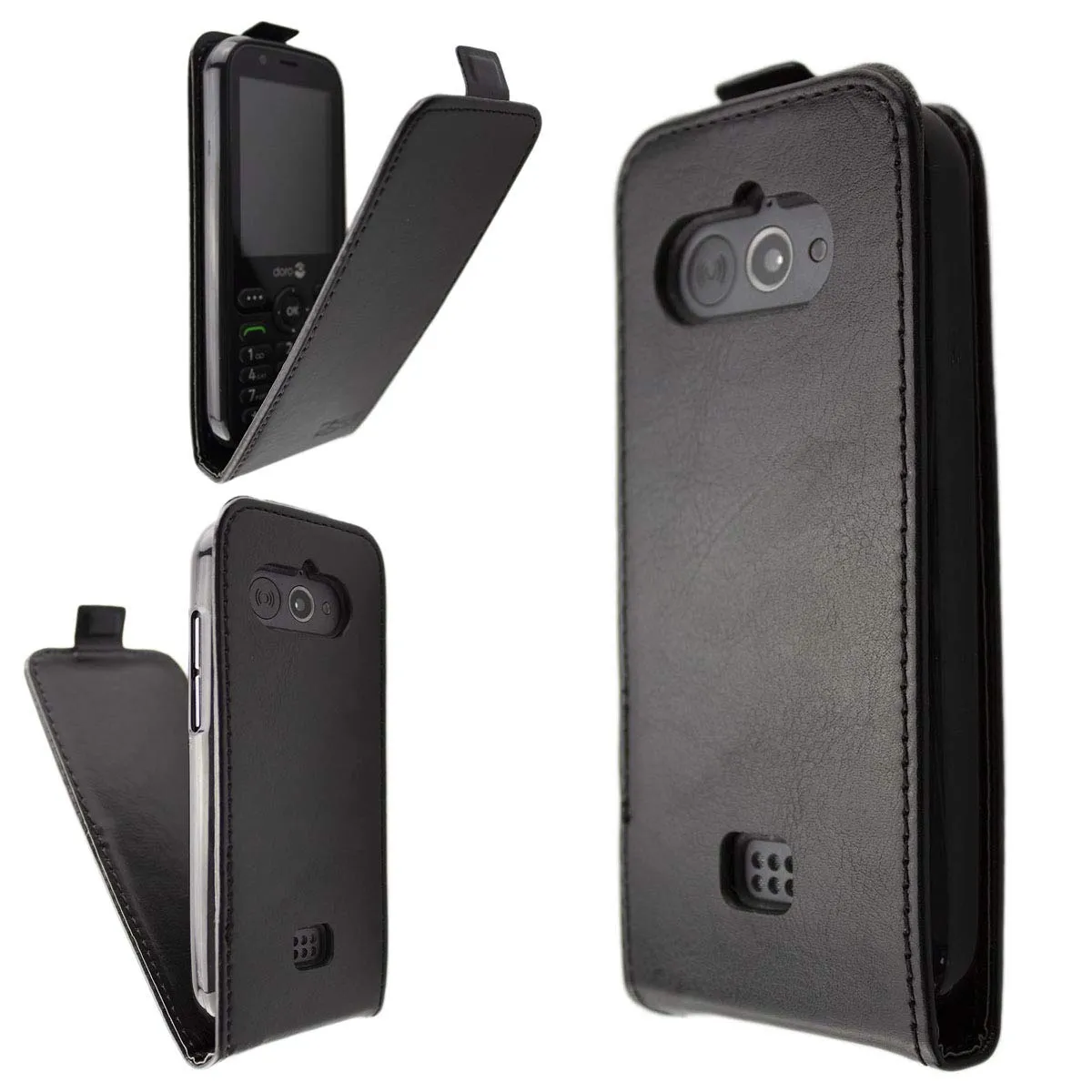 caseroxx per Doro 7010 7011 flip cover rossa libro