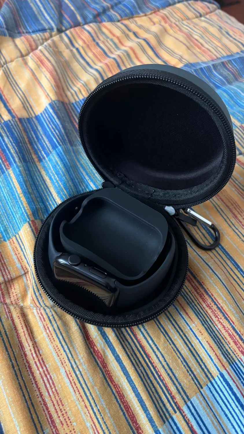 MoKo Custodia Viaggio Apple Watch AirPods Nera Organizer