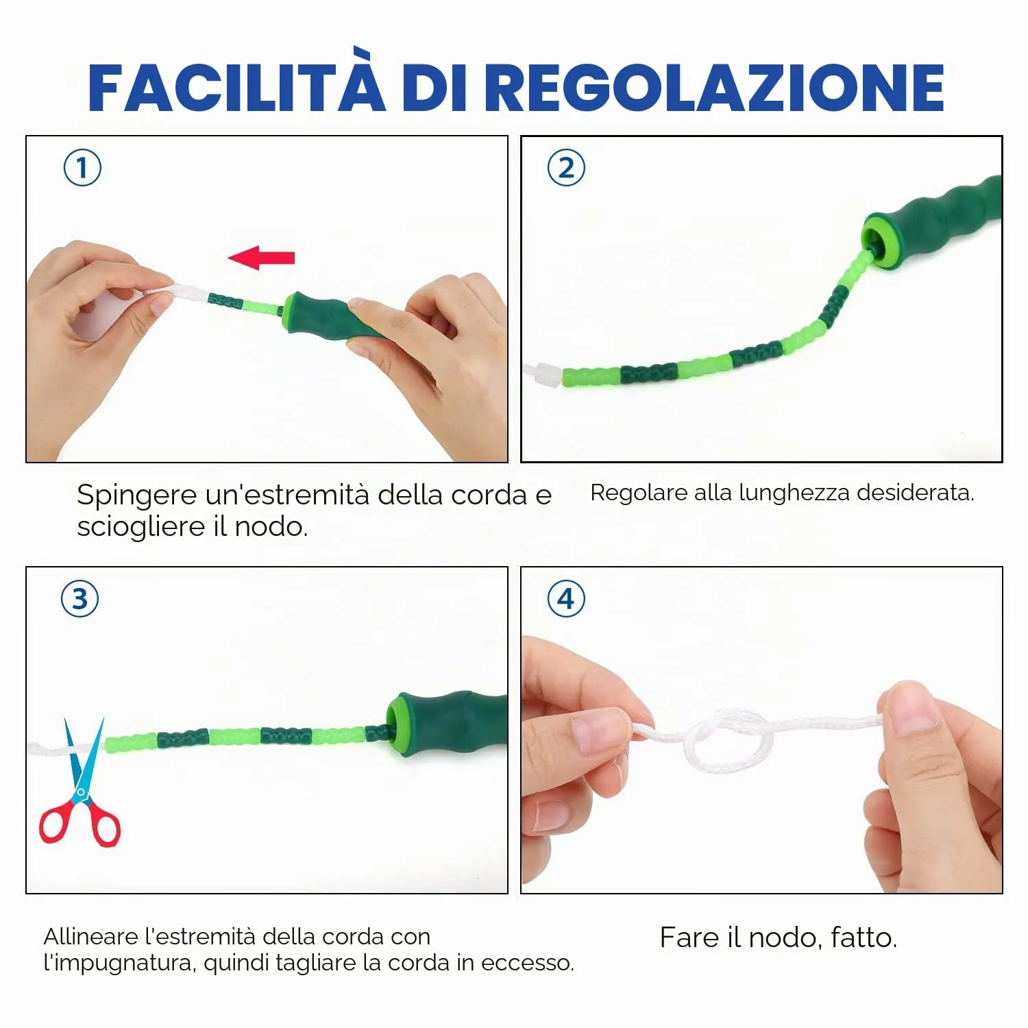 MoKo Corda per Saltare TPU 2 Pezzi Regolabile