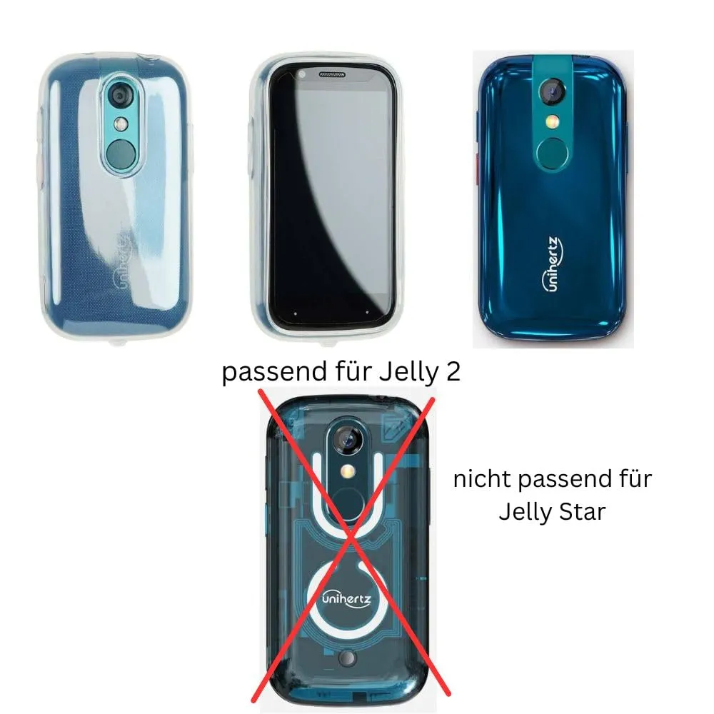 caseroxx Jelly 2 cover trasparente antiurto