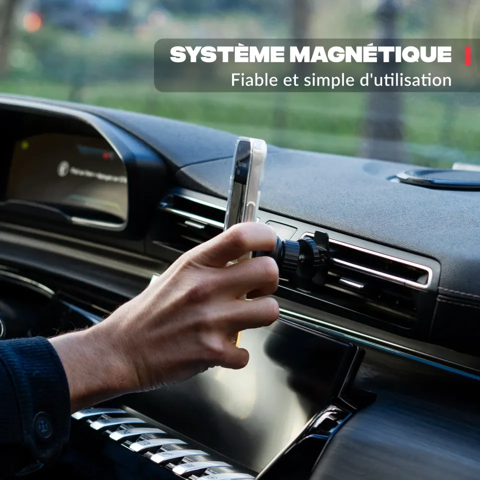 Shapeheart Supporto Telefono Auto Magnetico Bocchetta 360° 48mm