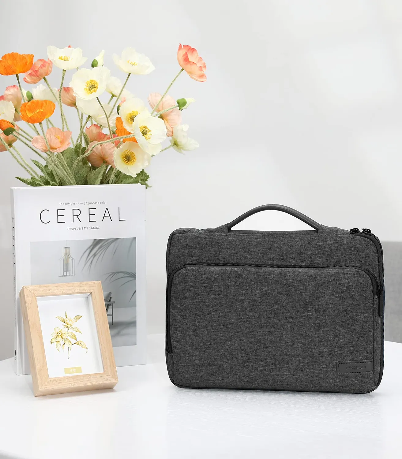 MoKo Borsa Tablet 9-11 Pollici Manico Nero Grigio