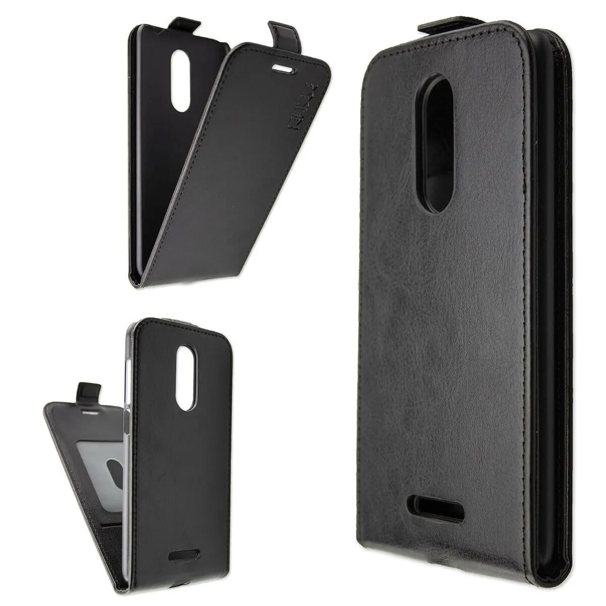 caseroxx Echo Moon cover flip finta pelle nero