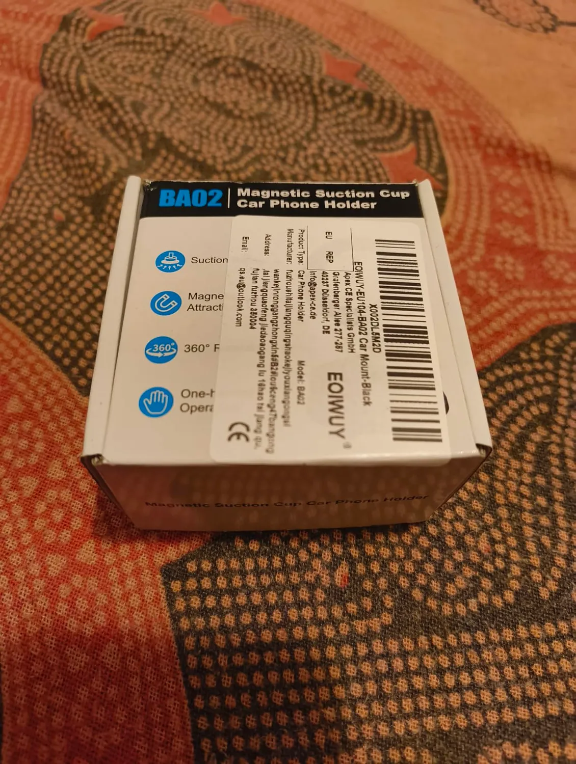 EOIWUY Porta Cellulare Auto Magnetico Nano Gel 360°