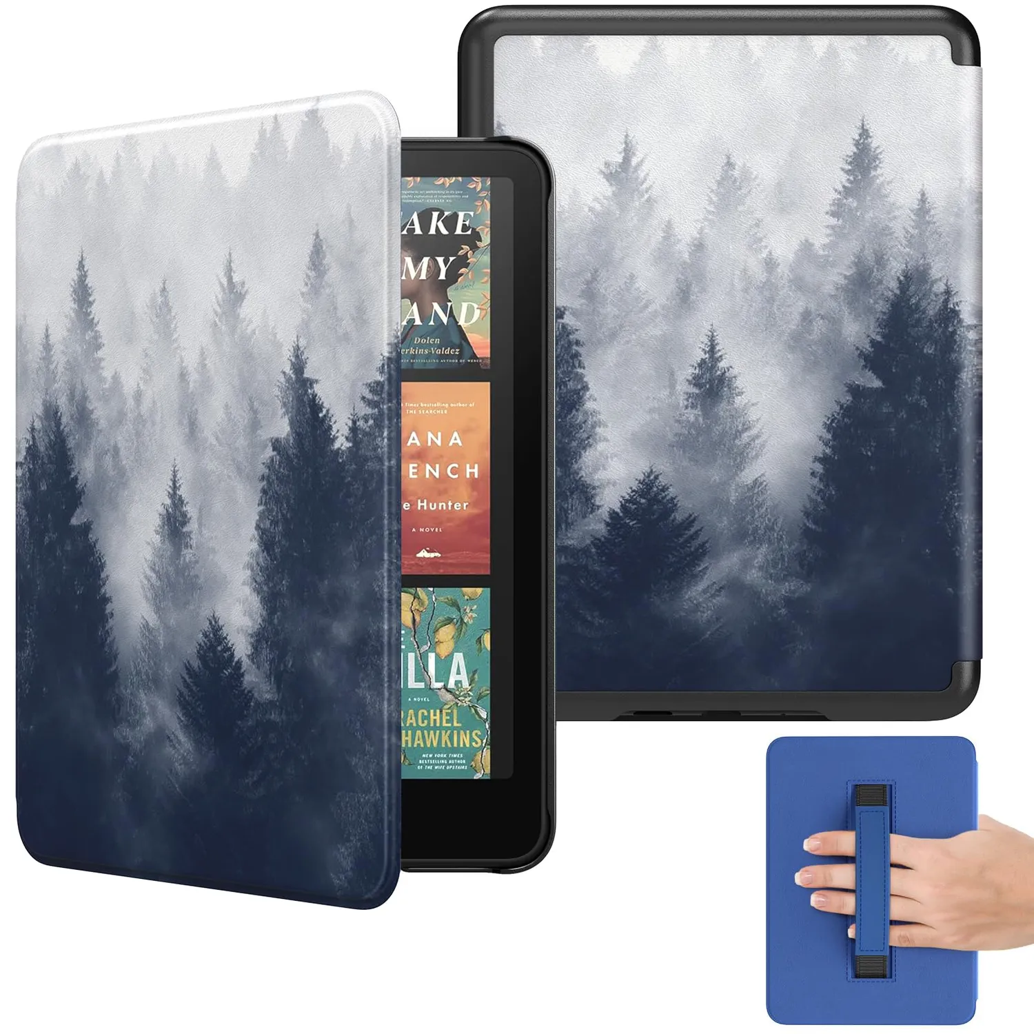 MoKo Paperwhite 12gen 7" cover Denim Nero magnetica