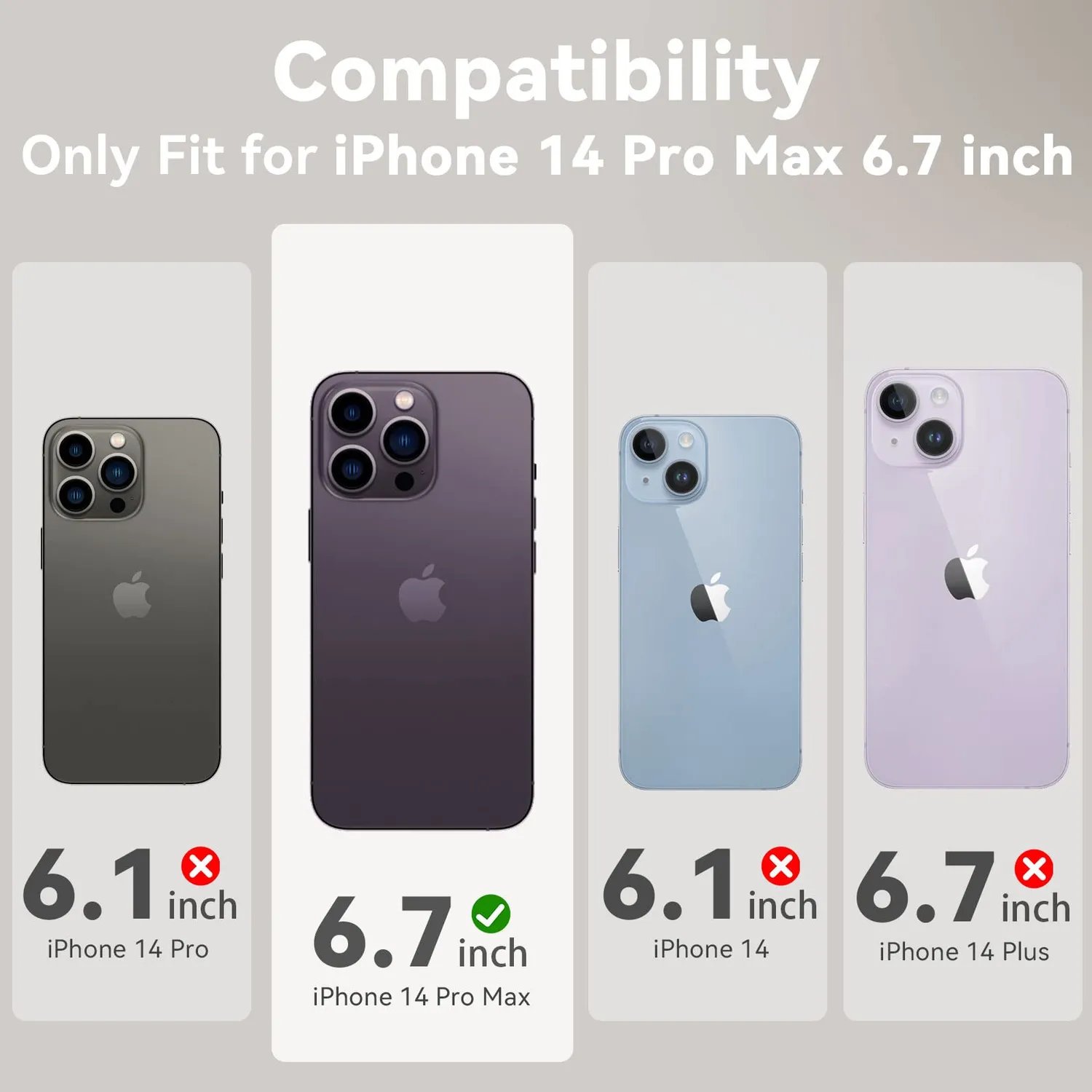 CloudValley Custodia iPhone 14 Pro Max Blu Antiurto con Coprilente