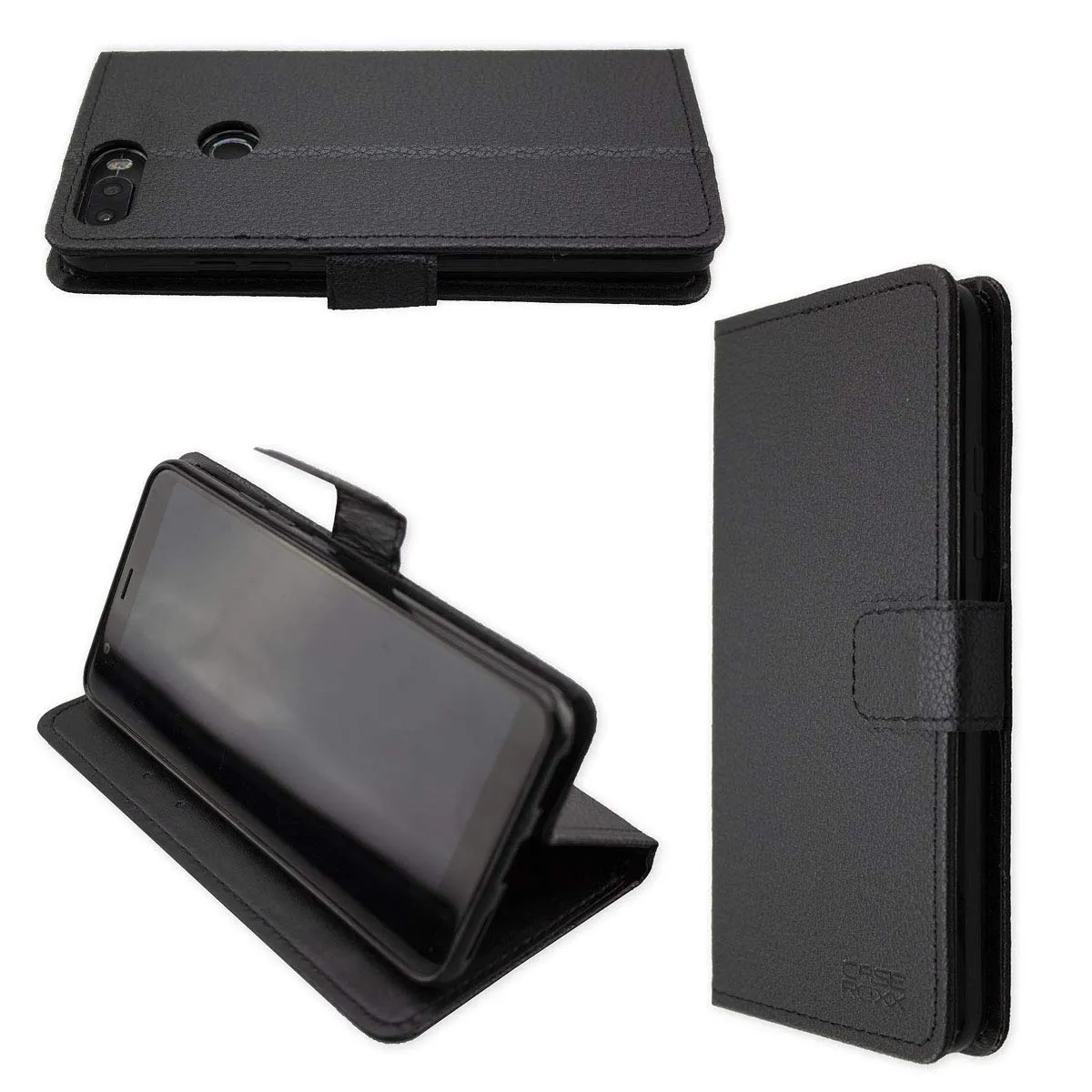 caseroxx Cover Bookstyle Gigaset GS370 Plus Nera